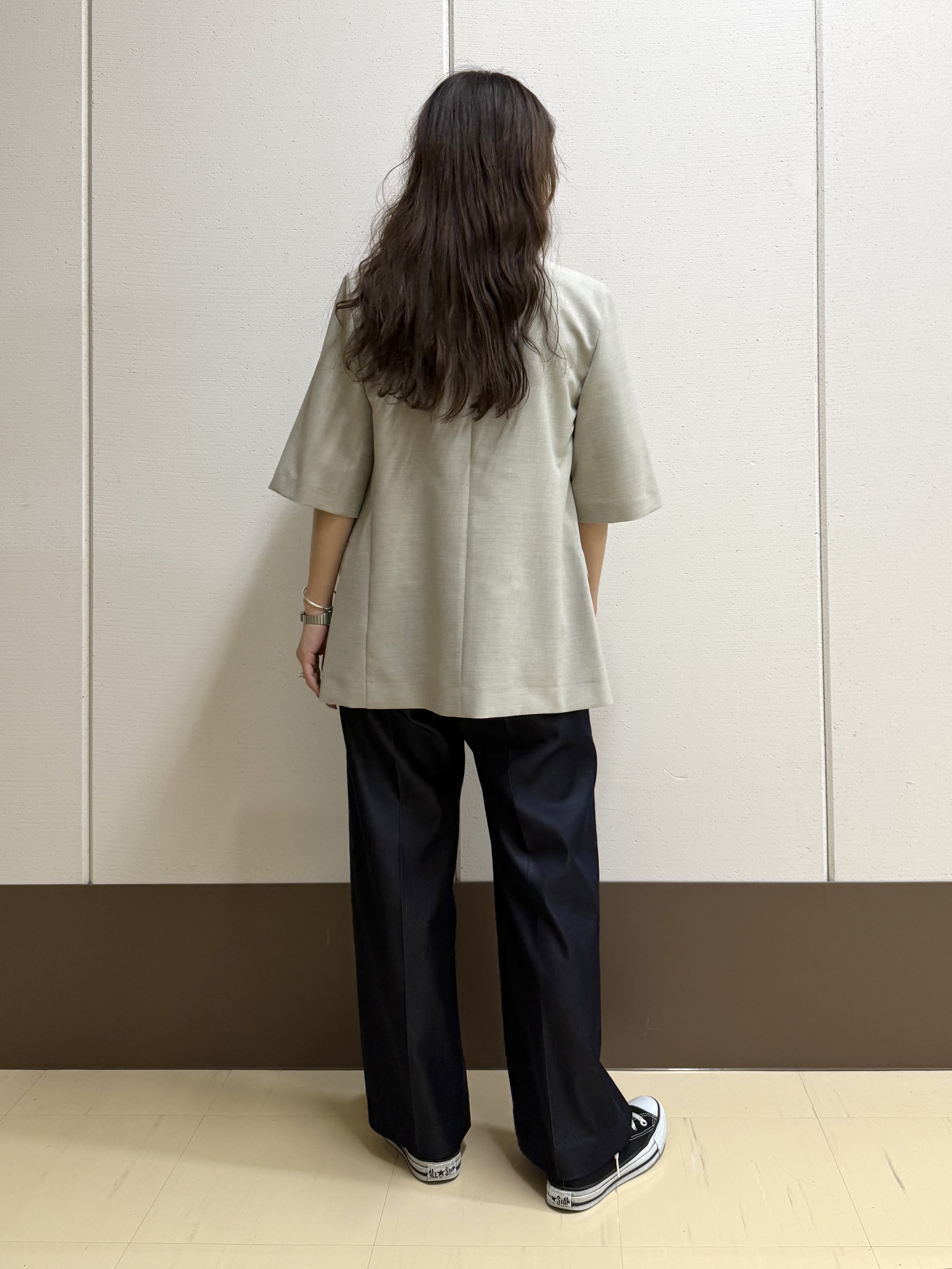 mamiさんの「INDIVI｜【洗える/きれいめ柄】コモンプリントブラウス」を使ったコーディネート