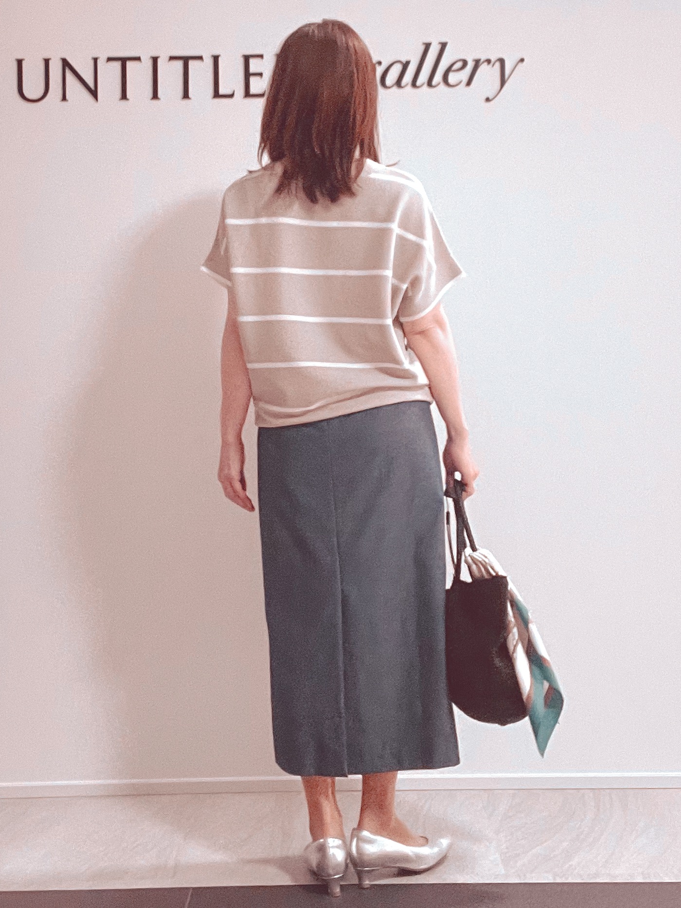 めいさんの「UNTITLED｜【11色展開/体型カバー】前後2WAYフレンチスリーブニット」を使ったコーディネート