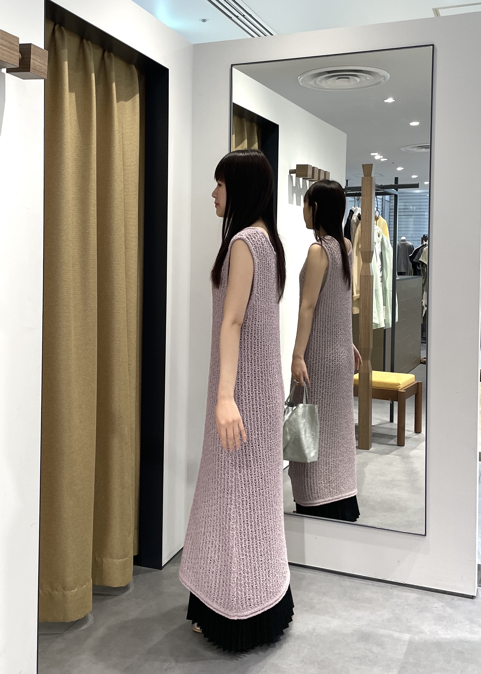 Renoさんの「INDIVI｜メランジニットワンピース」を使ったコーディネート