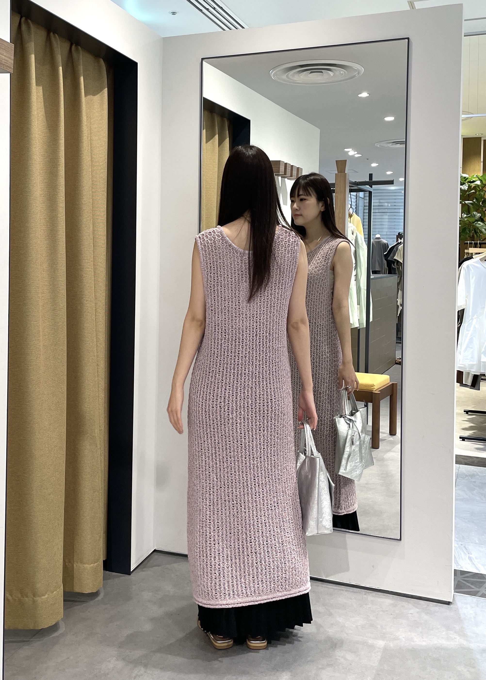 Renoさんの「INDIVI｜メランジニットワンピース」を使ったコーディネート