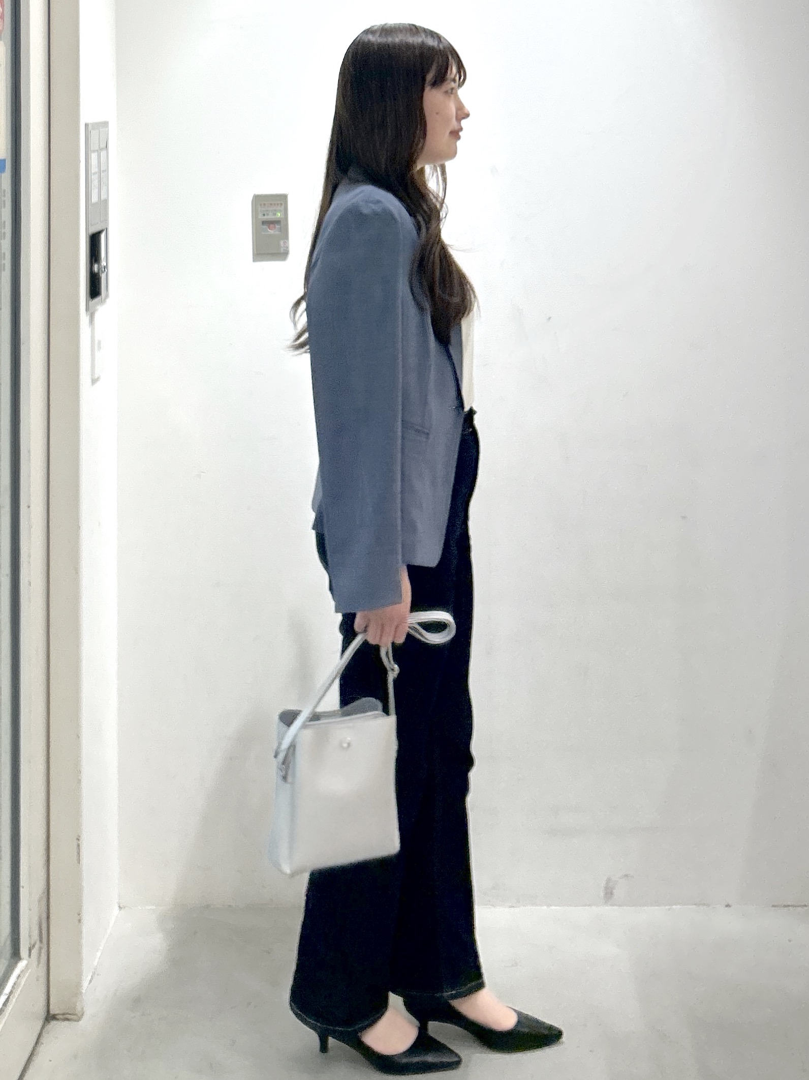 sayaさんの「OPAQUE.CLIP｜【接触冷感／吸水速乾】セットアップ対応ストレッチテーラードジャケット《イージーアイロン／洗濯機OK／」を使ったコーディネート
