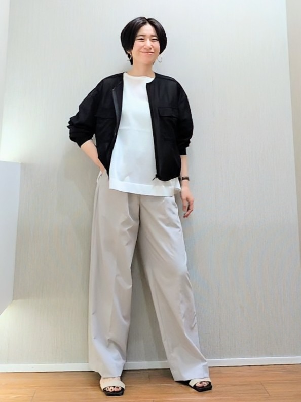 ミズタさんの「UNTITLED｜【古畑星夏さん着用/洗える】シアーブルゾン」を使ったコーディネート