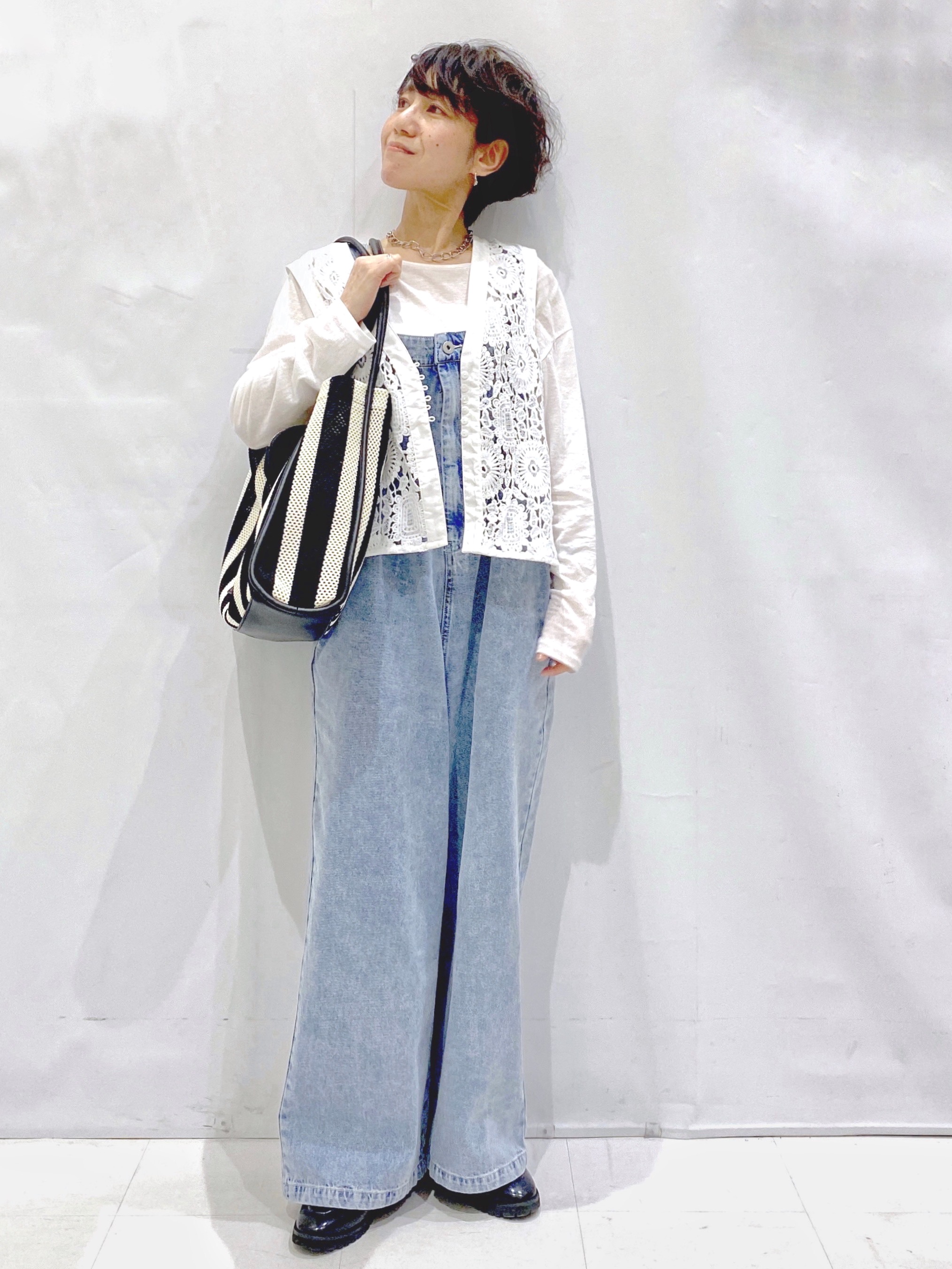 Bonさんの「OPAQUE.CLIP｜【UV／接触冷感】ダブルブレストジャケット《防シワ加工／洗える》」を使ったコーディネート