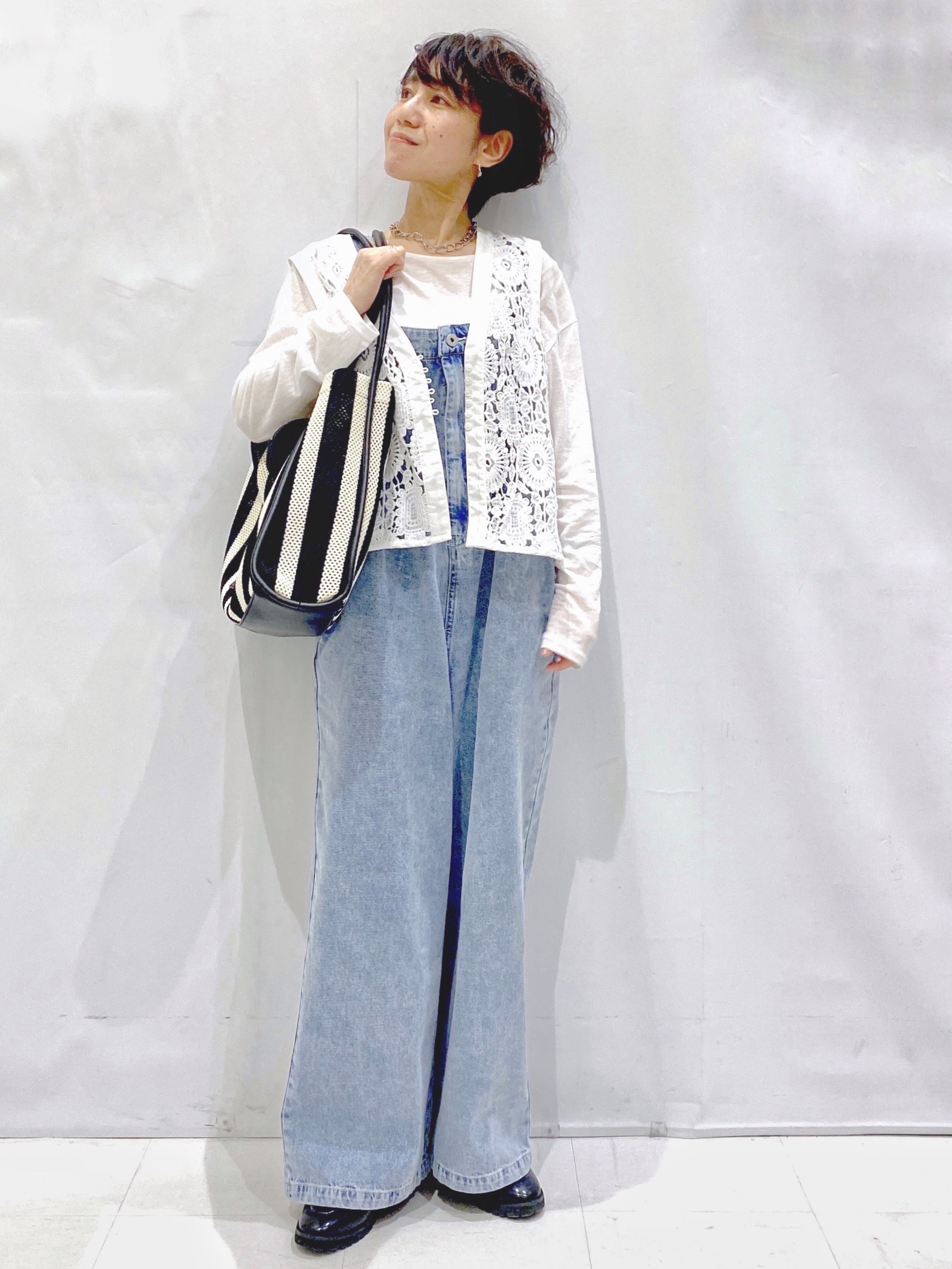 Bonさんの「OPAQUE.CLIP｜【UV／接触冷感】ダブルブレストジャケット《防シワ加工／洗える》」を使ったコーディネート