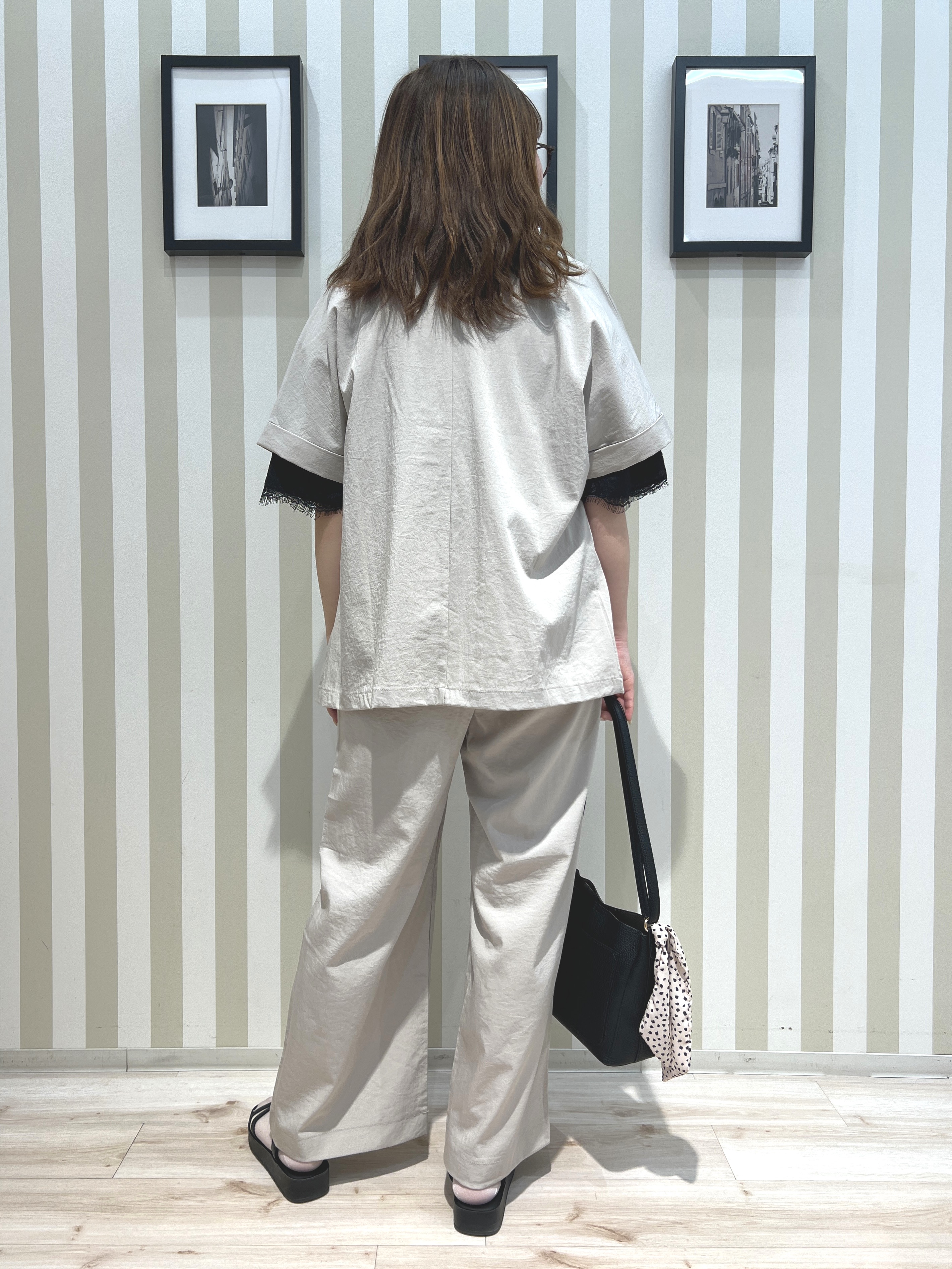 manaさんの「SHOO･LA･RUE｜【高レビュー/洗濯機可/セットアップ可】軽凛(かろりん) ひんやり半袖ジャケット」を使ったコーディネート