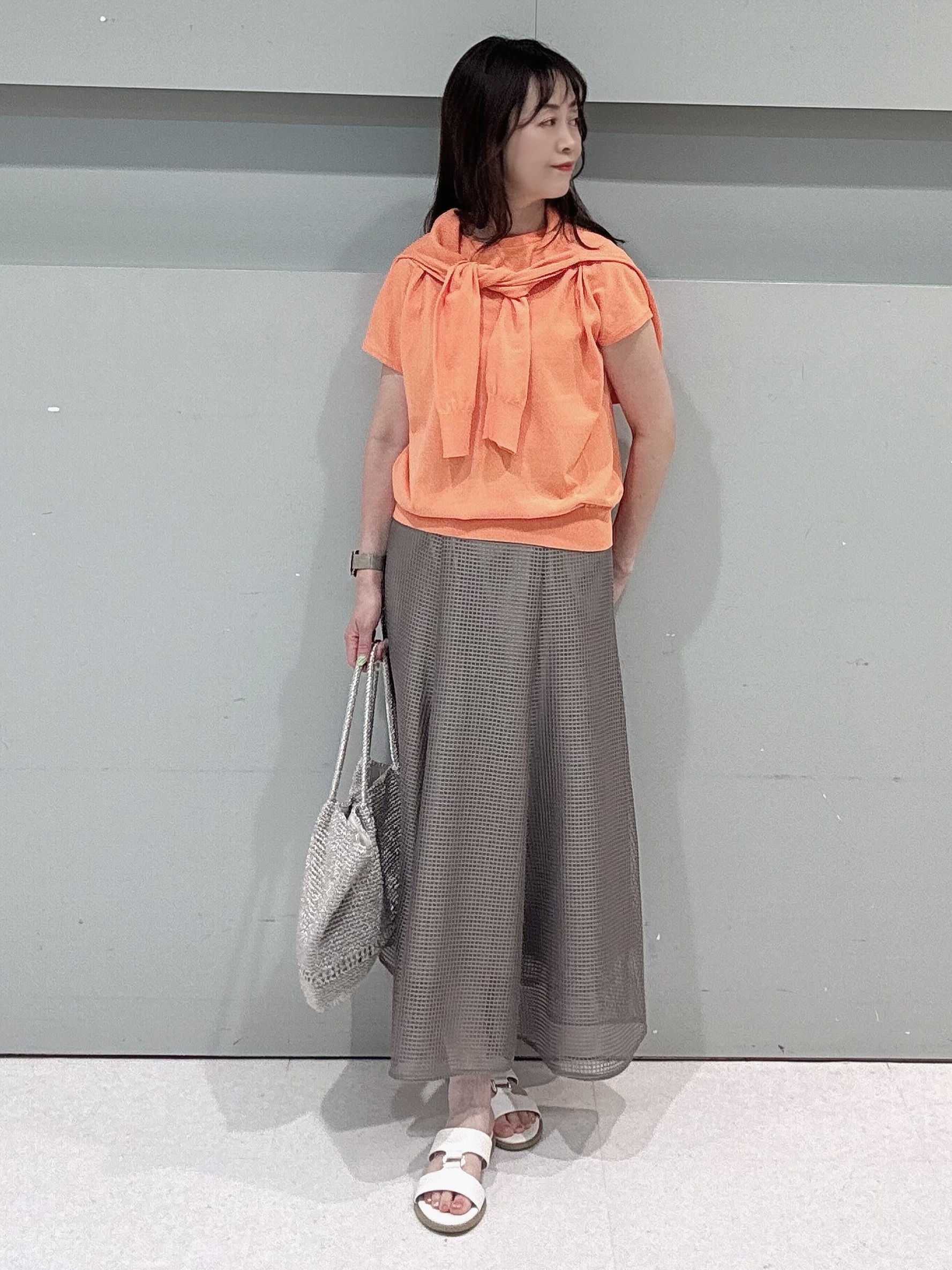 makiさんの「UNTITLED｜【9色展開/アンサンブル可】コットンクルーネックカーディガン」を使ったコーディネート