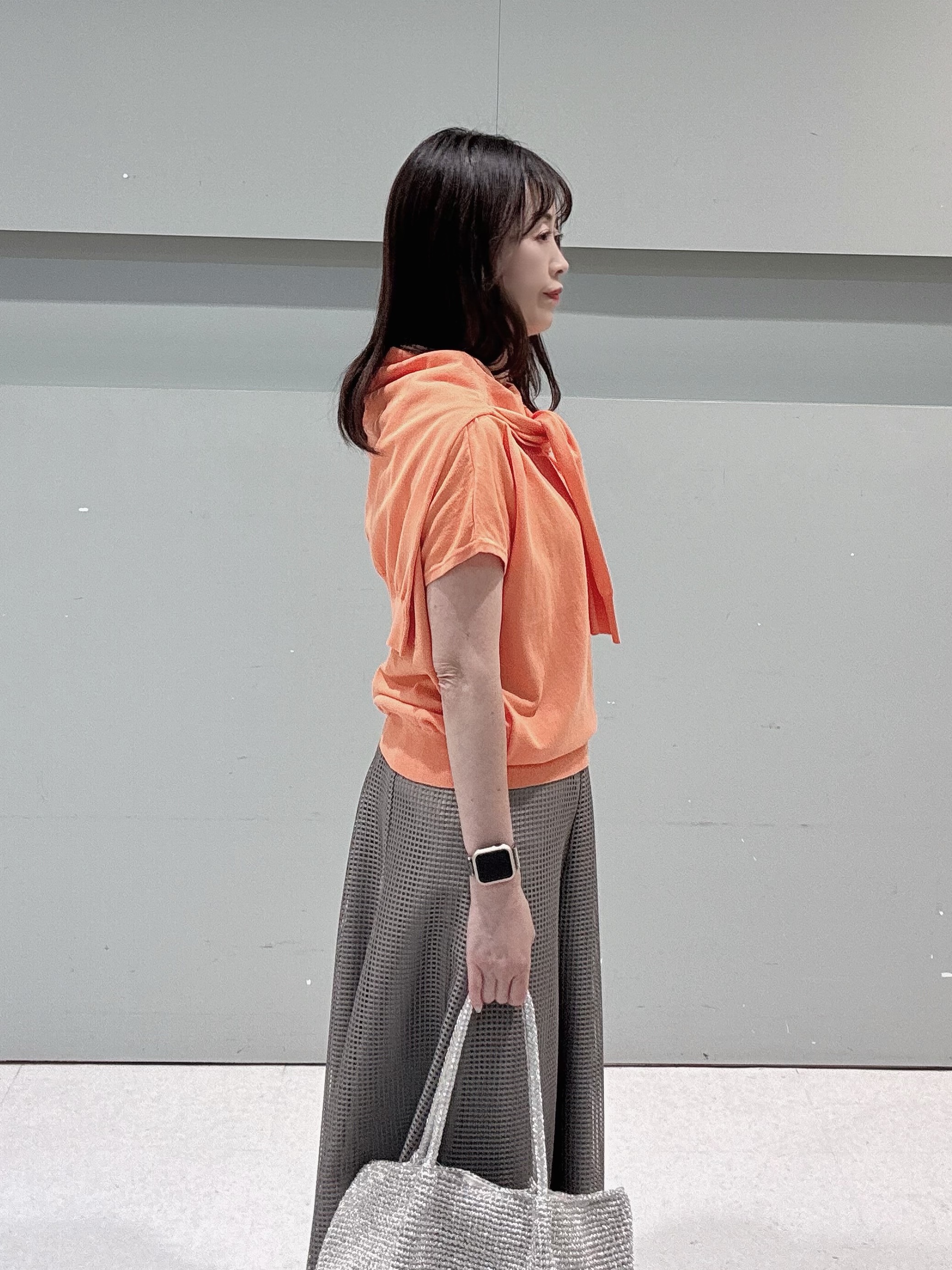 makiさんの「UNTITLED｜【9色展開/アンサンブル可】コットンクルーネックカーディガン」を使ったコーディネート