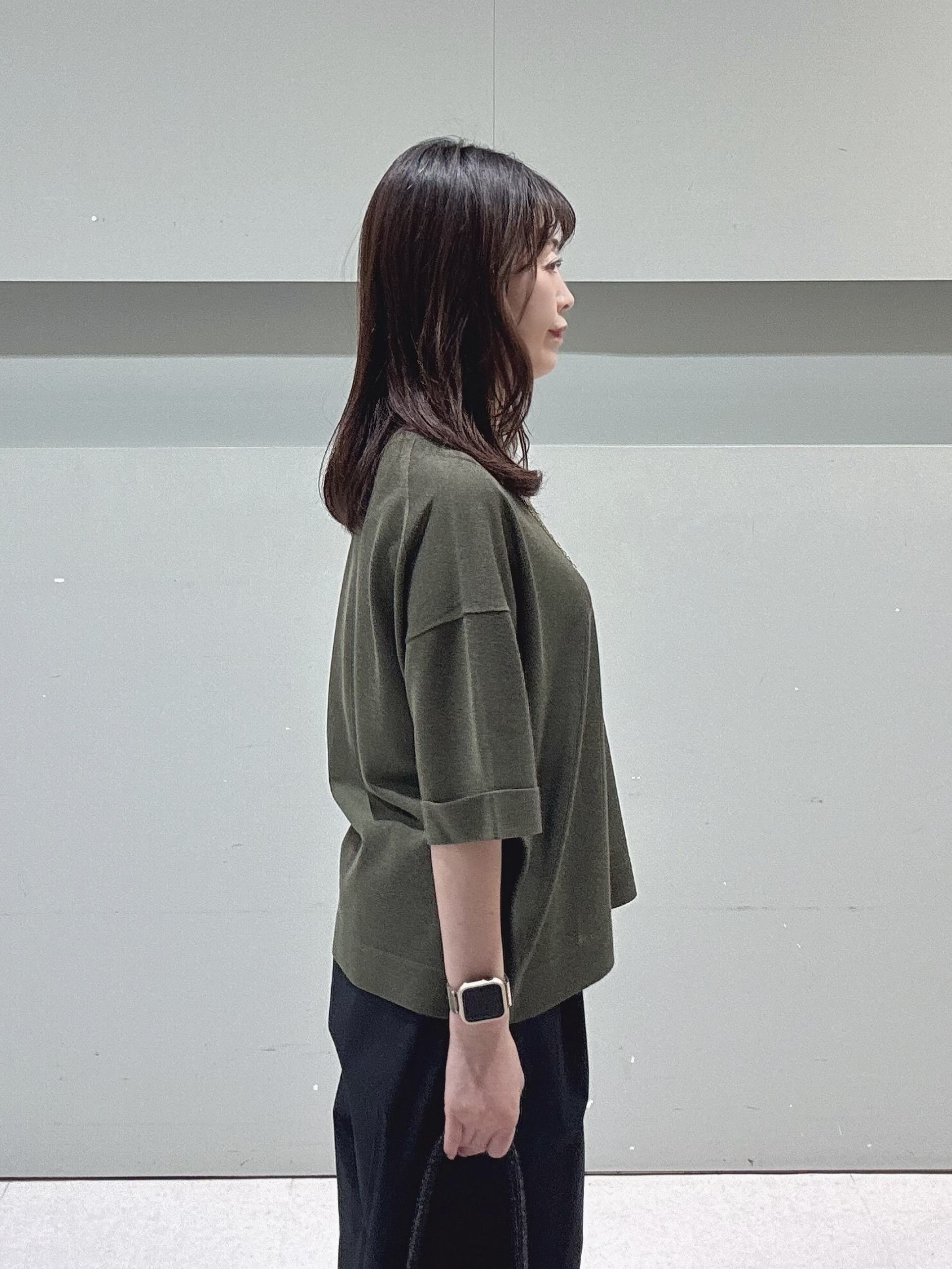 makiさんの「UNTITLED｜【アンサンブル可/Tシャツ風/ゆったり】リラックスニットトップス」を使ったコーディネート