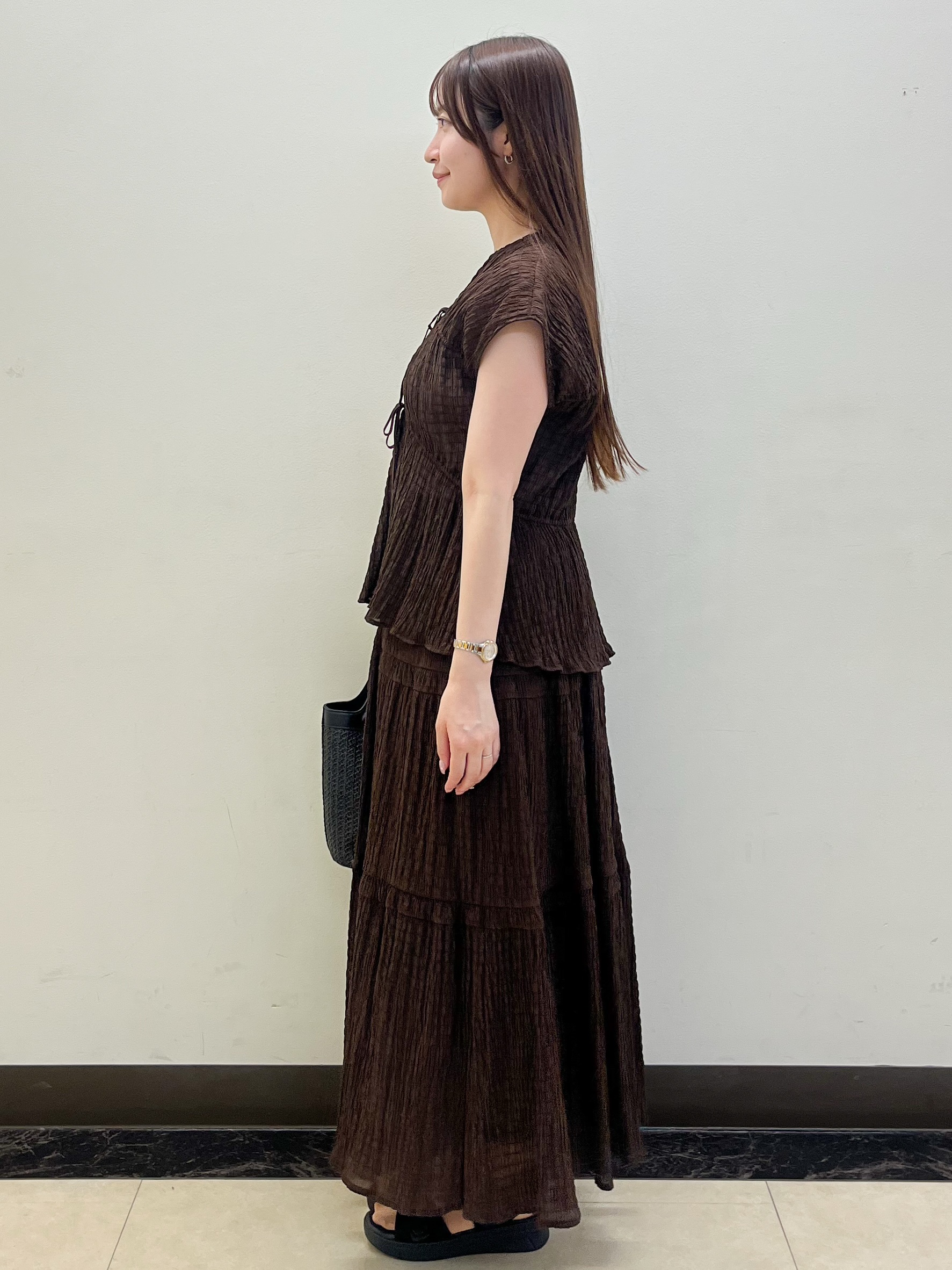 mikikoさんの「Reflect｜【セットアップ可】ティアードデザインブブラウス」を使ったコーディネート