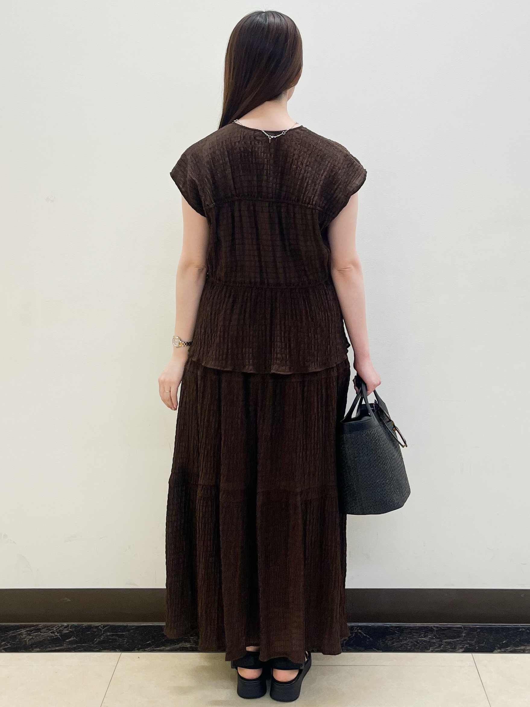 mikikoさんの「Reflect｜【セットアップ可】ティアードデザインブブラウス」を使ったコーディネート
