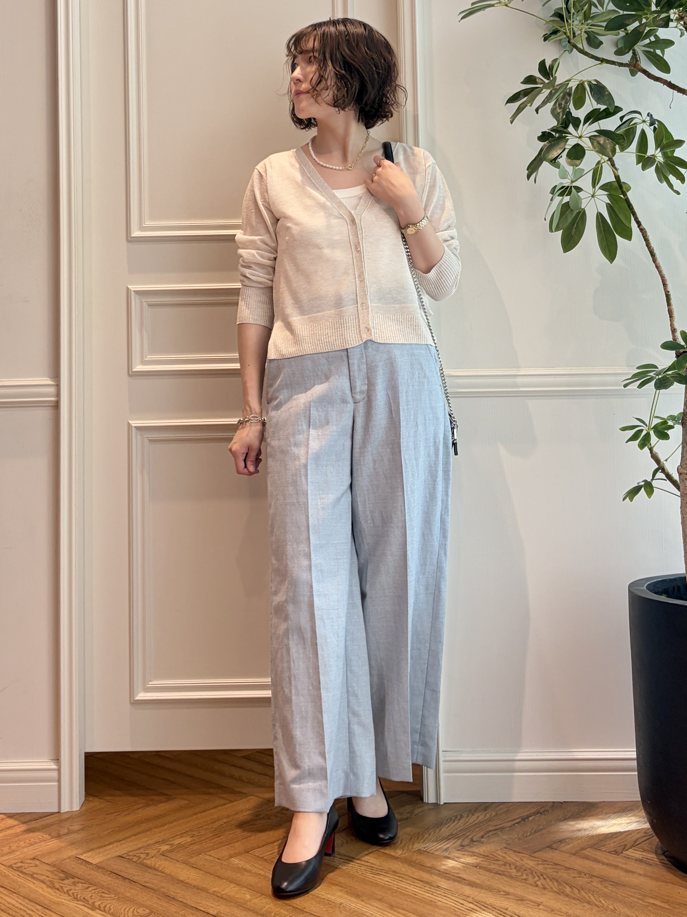 nakaoさんの「DRESSTERIOR｜【日本製】ランダムテレコタンクトップ」を使ったコーディネート