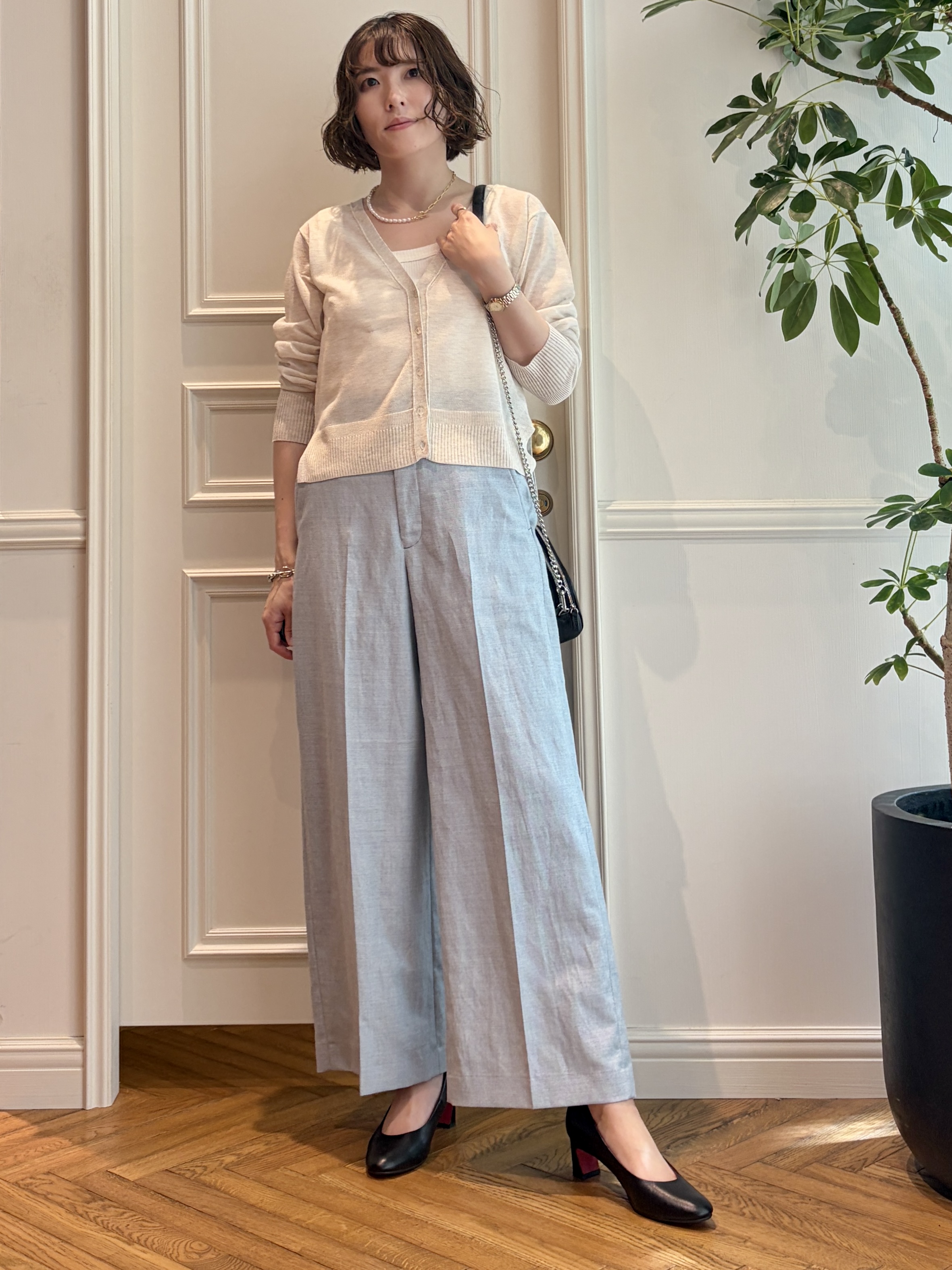 nakaoさんの「DRESSTERIOR｜【日本製】ランダムテレコタンクトップ」を使ったコーディネート