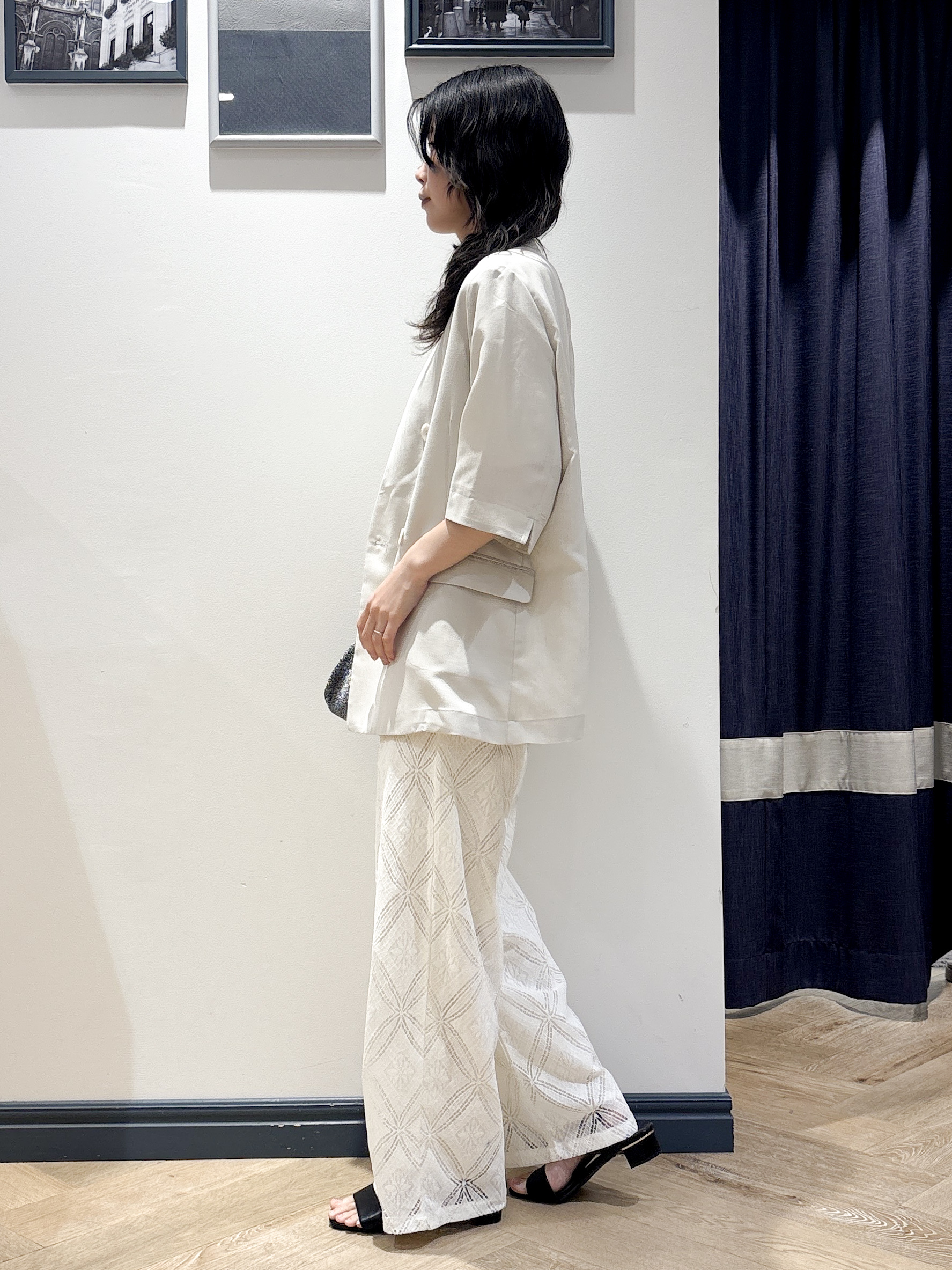 ayakaさんの「grove｜【洗濯機OK/ひんやり】軽く羽織れるハーフスリーブジャケット」を使ったコーディネート