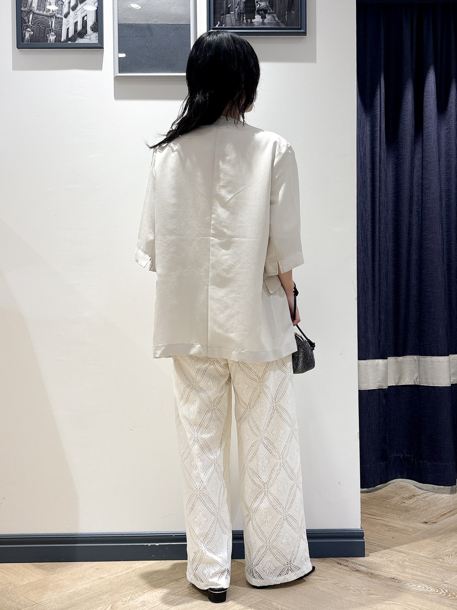 ayakaさんの「grove｜【洗濯機OK/ひんやり】軽く羽織れるハーフスリーブジャケット」を使ったコーディネート