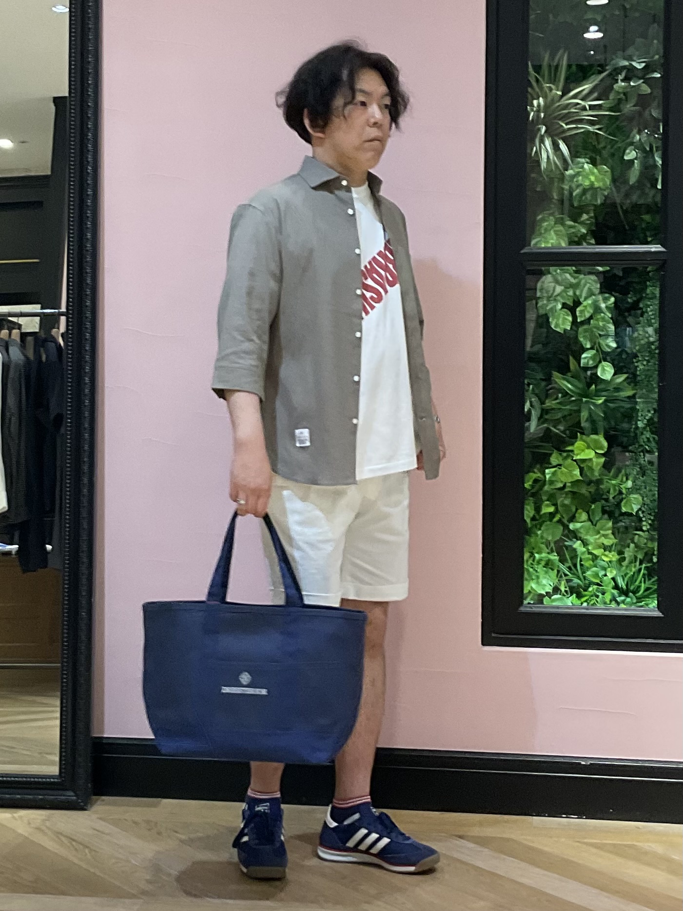 Nagaseさんの「DRESSTERIOR｜バイオリネン スリークオーターシャツ」を使ったコーディネート
