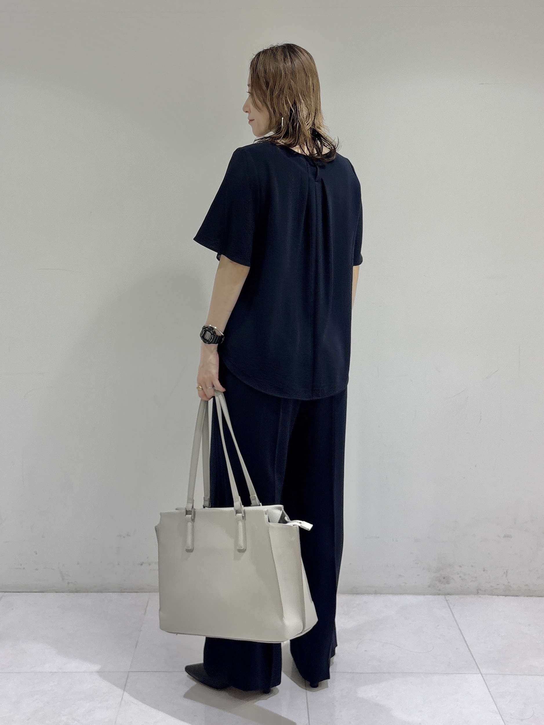 kotakiさんの「INDIVI｜【着る日傘】シフォンドッキングブラウス」を使ったコーディネート