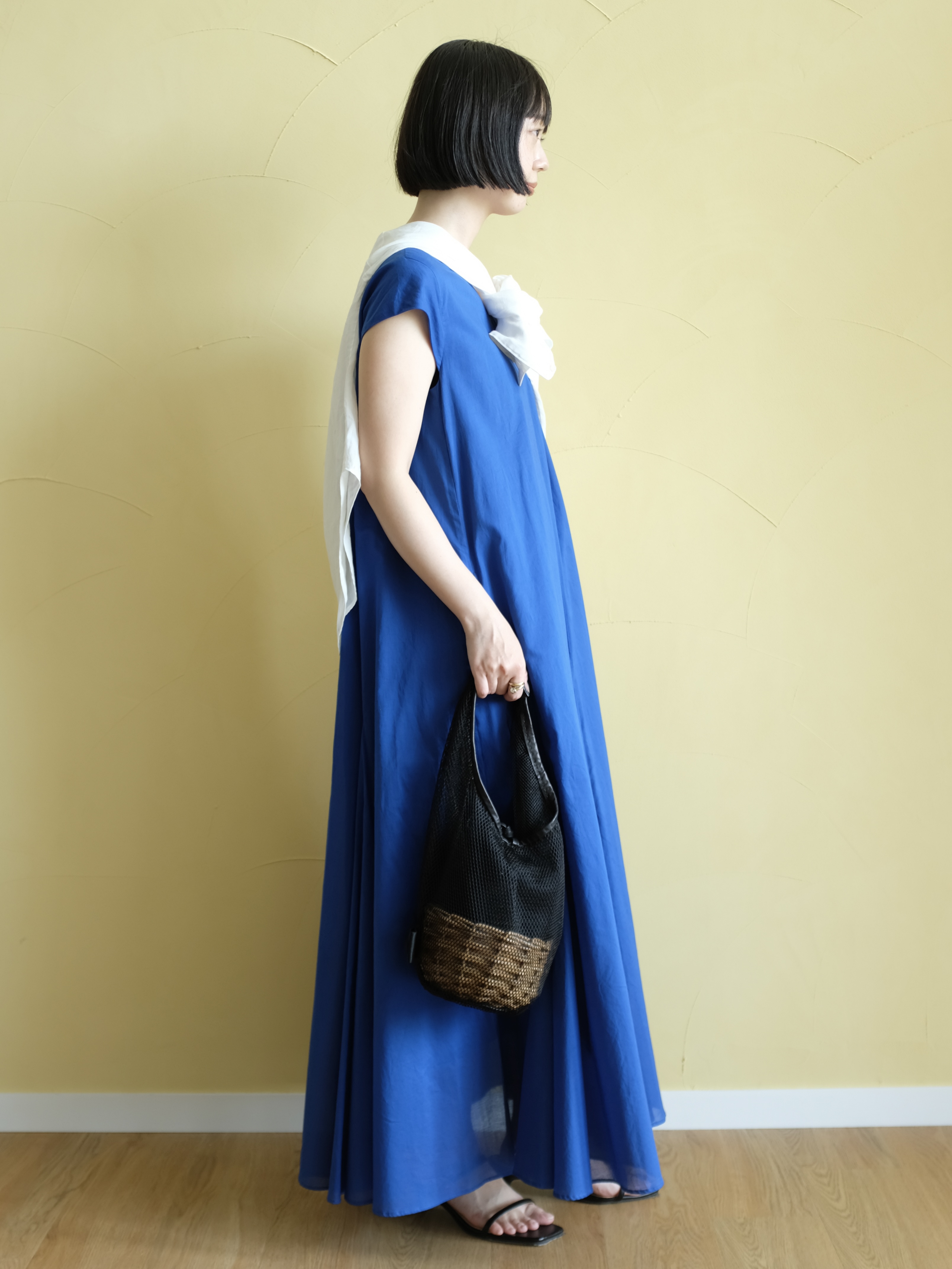 Kishimotoさんの「DRESSTERIOR｜【きれいめ/ウォッシャブル】コットンローンフレンチスリーブワンピ」を使ったコーディネート