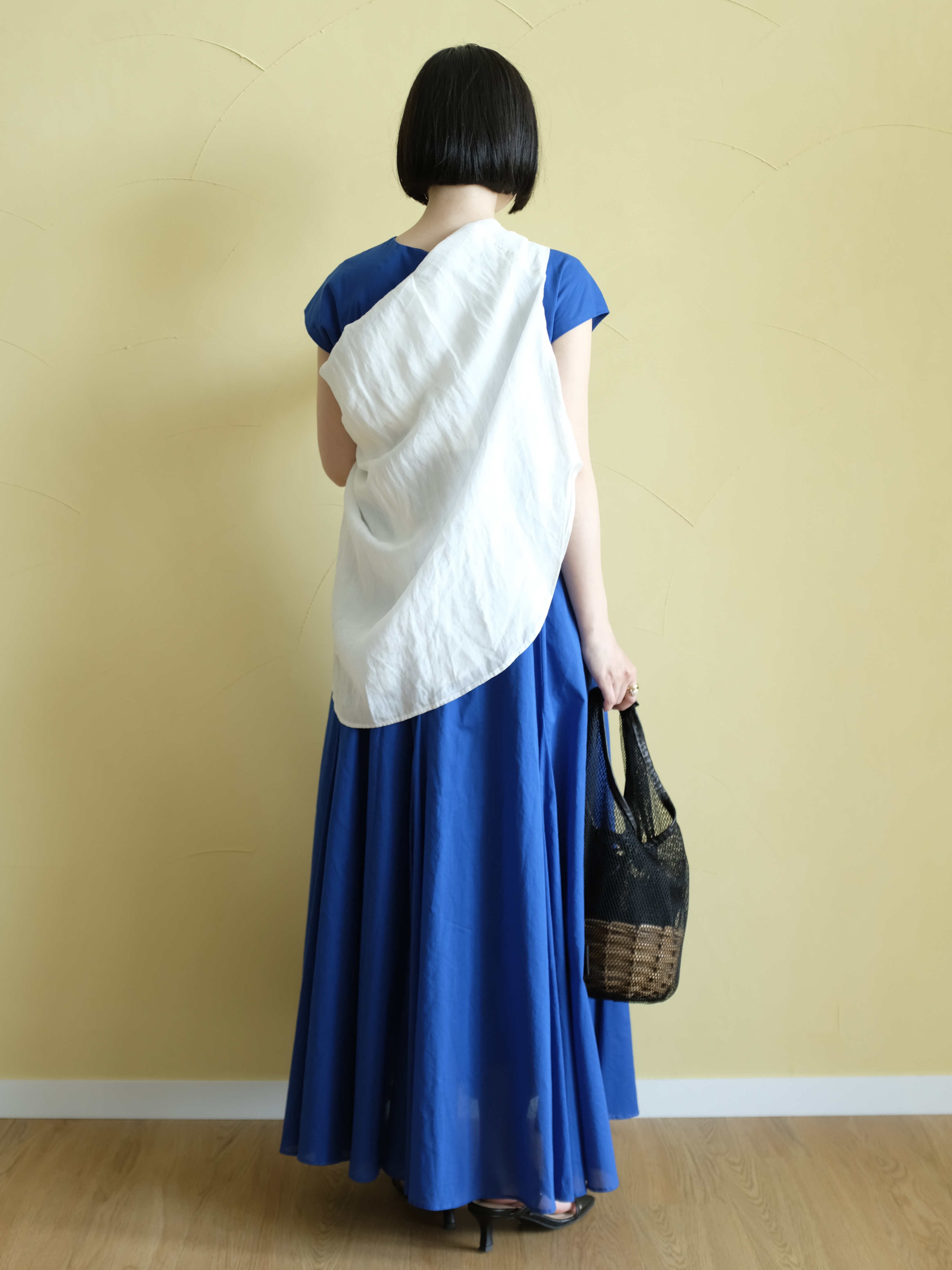Kishimotoさんの「DRESSTERIOR｜【きれいめ/ウォッシャブル】コットンローンフレンチスリーブワンピ」を使ったコーディネート