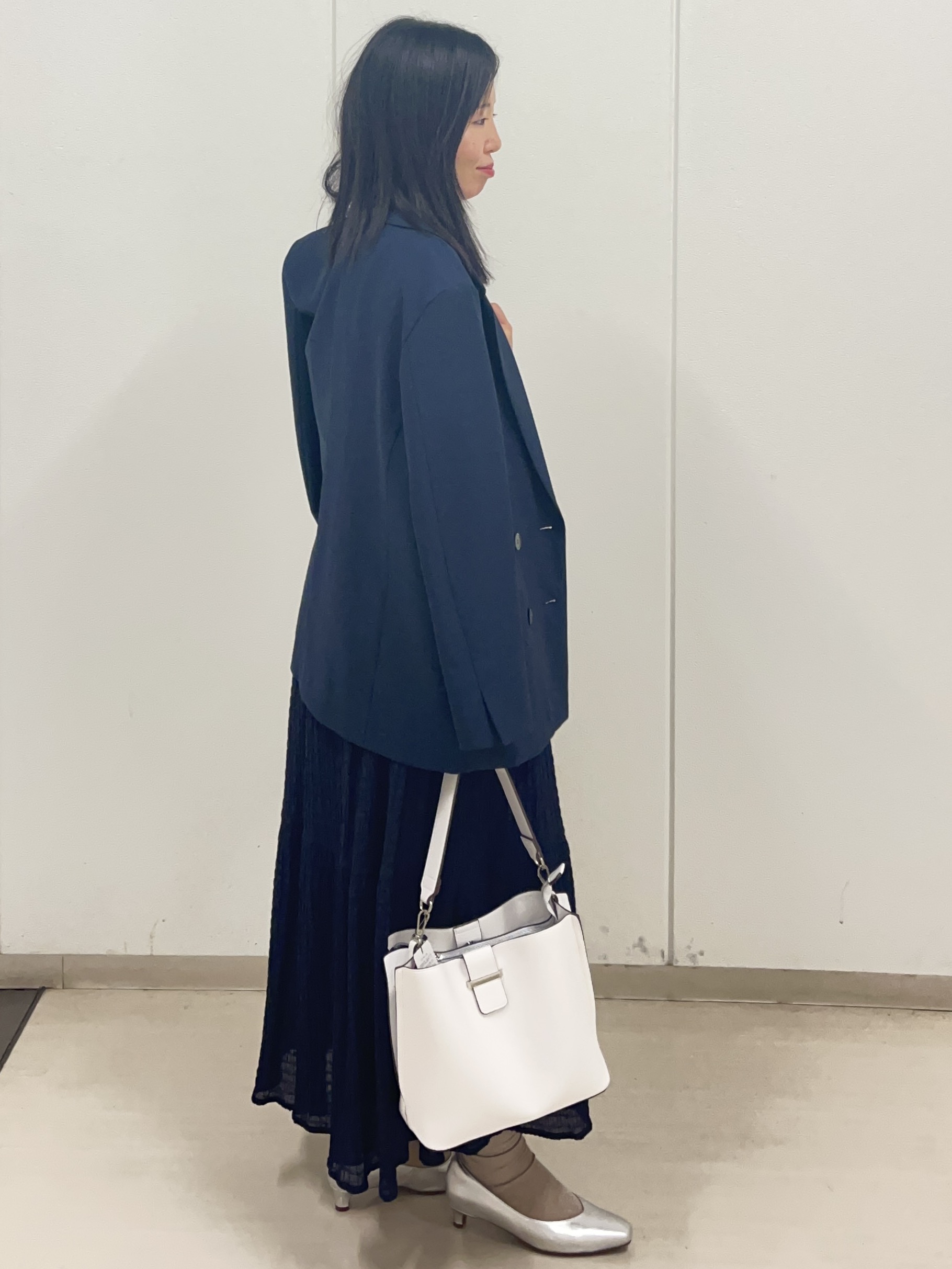 Rihoさんの「Reflect｜コットンリネンテーラードジャケット」を使ったコーディネート
