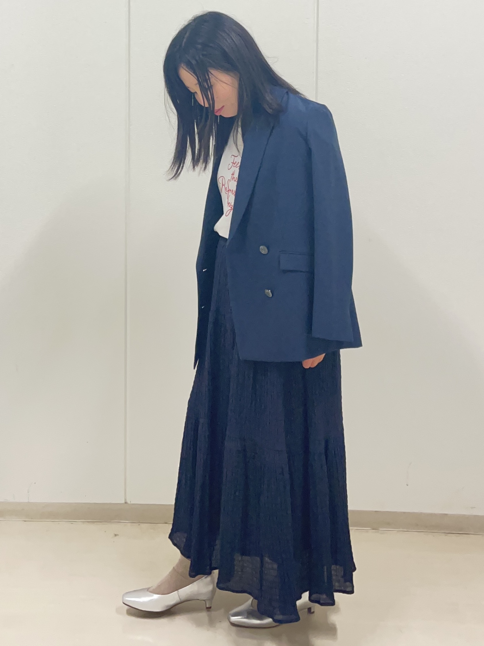 Rihoさんの「Reflect｜コットンリネンテーラードジャケット」を使ったコーディネート