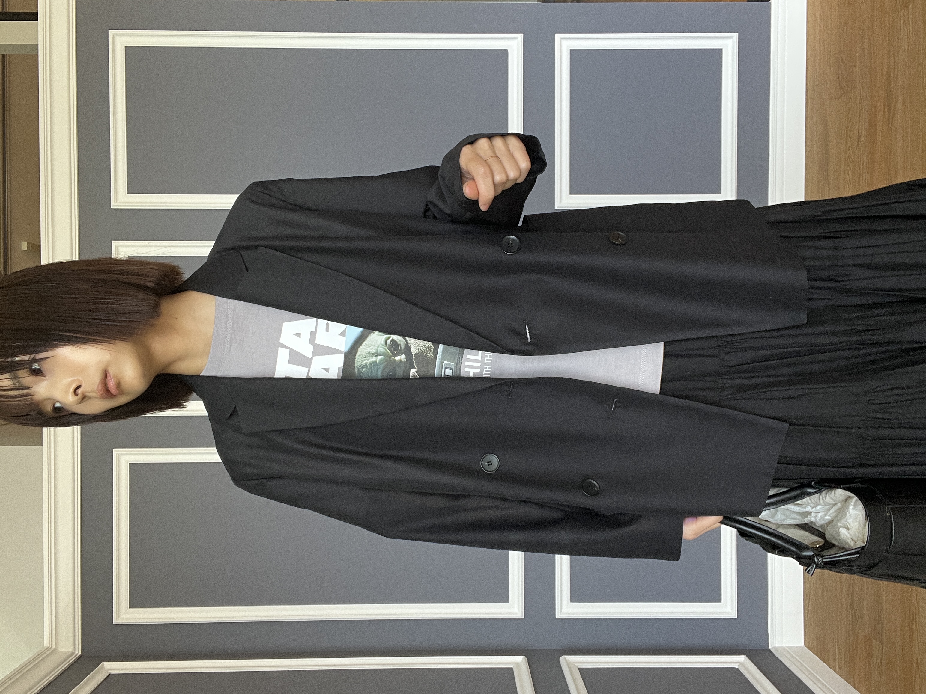 misaさんの「DRESSTERIOR｜【接触冷感/防シワ機能/ウォッシャブル】クールタッチ リネンブレンドシアージャケット」を使ったコーディネート