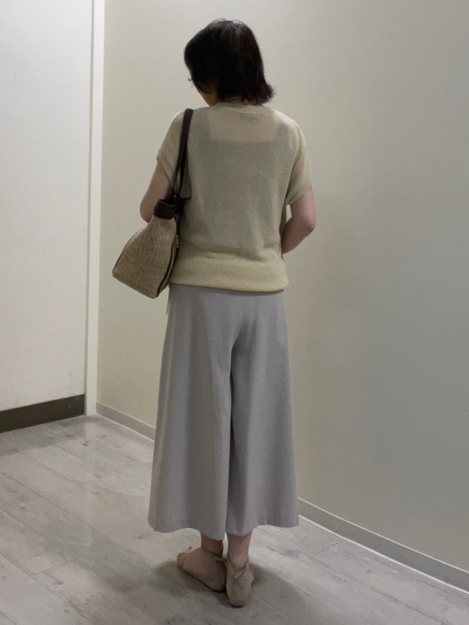mariさんの「Reflect｜【レイヤードにおすすめ◎】畦編みフレンチスリーブトップス」を使ったコーディネート