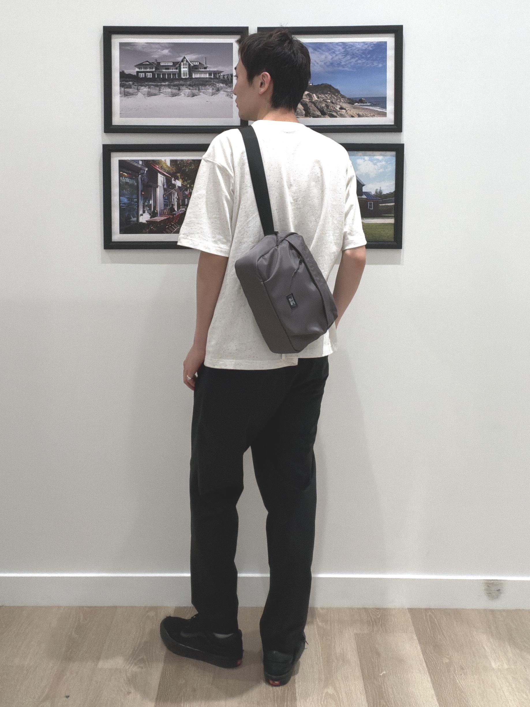 oikawaさんの「Dessin｜【ユニセックス/洗える】ネップロゴ刺繍Tシャツ」を使ったコーディネート