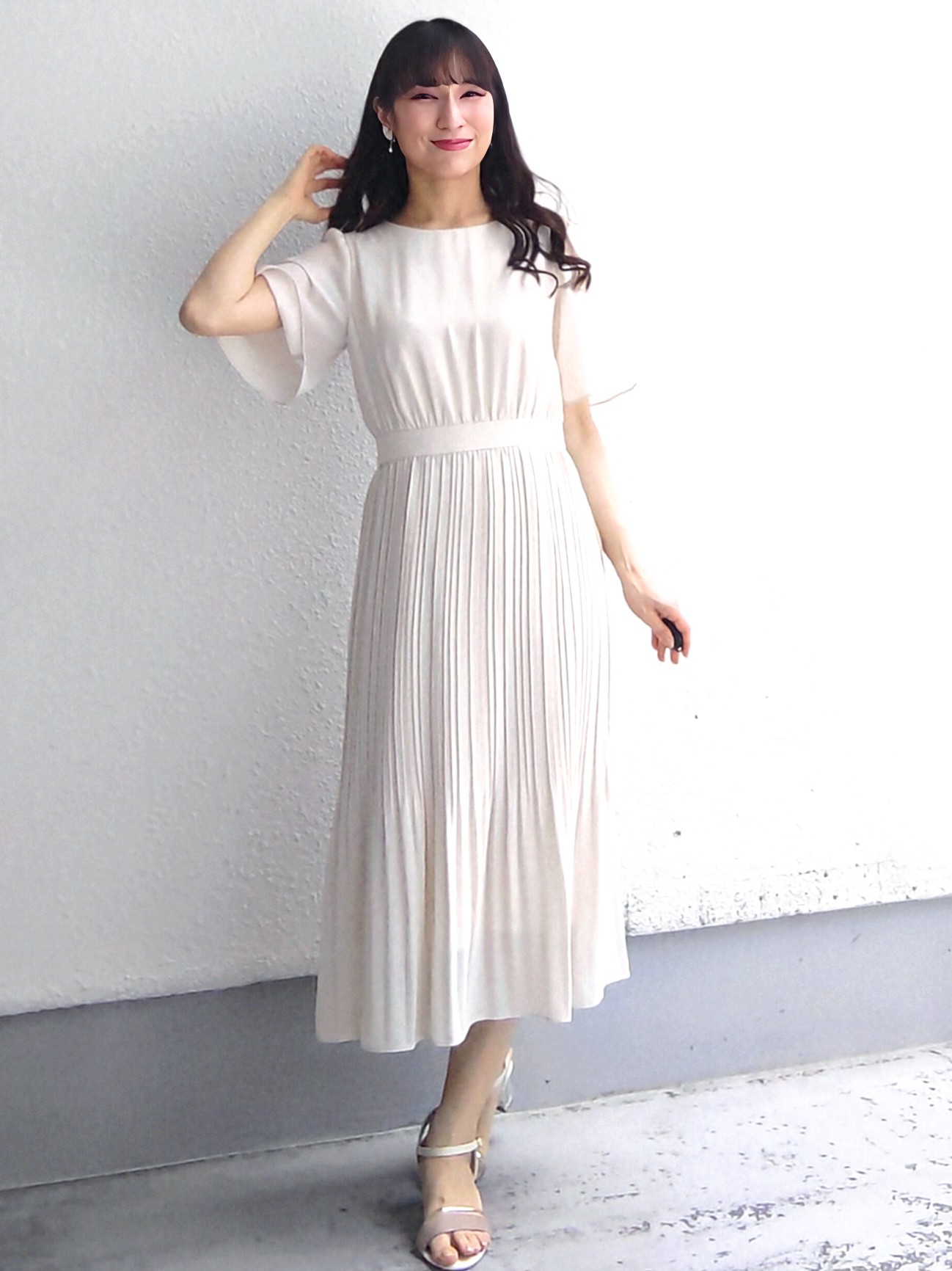 keinaさんの「SunaUna｜【SS～Lサイズ展開／スパンコール・ビジュー・刺繍】クラフトカーディガン」を使ったコーディネート