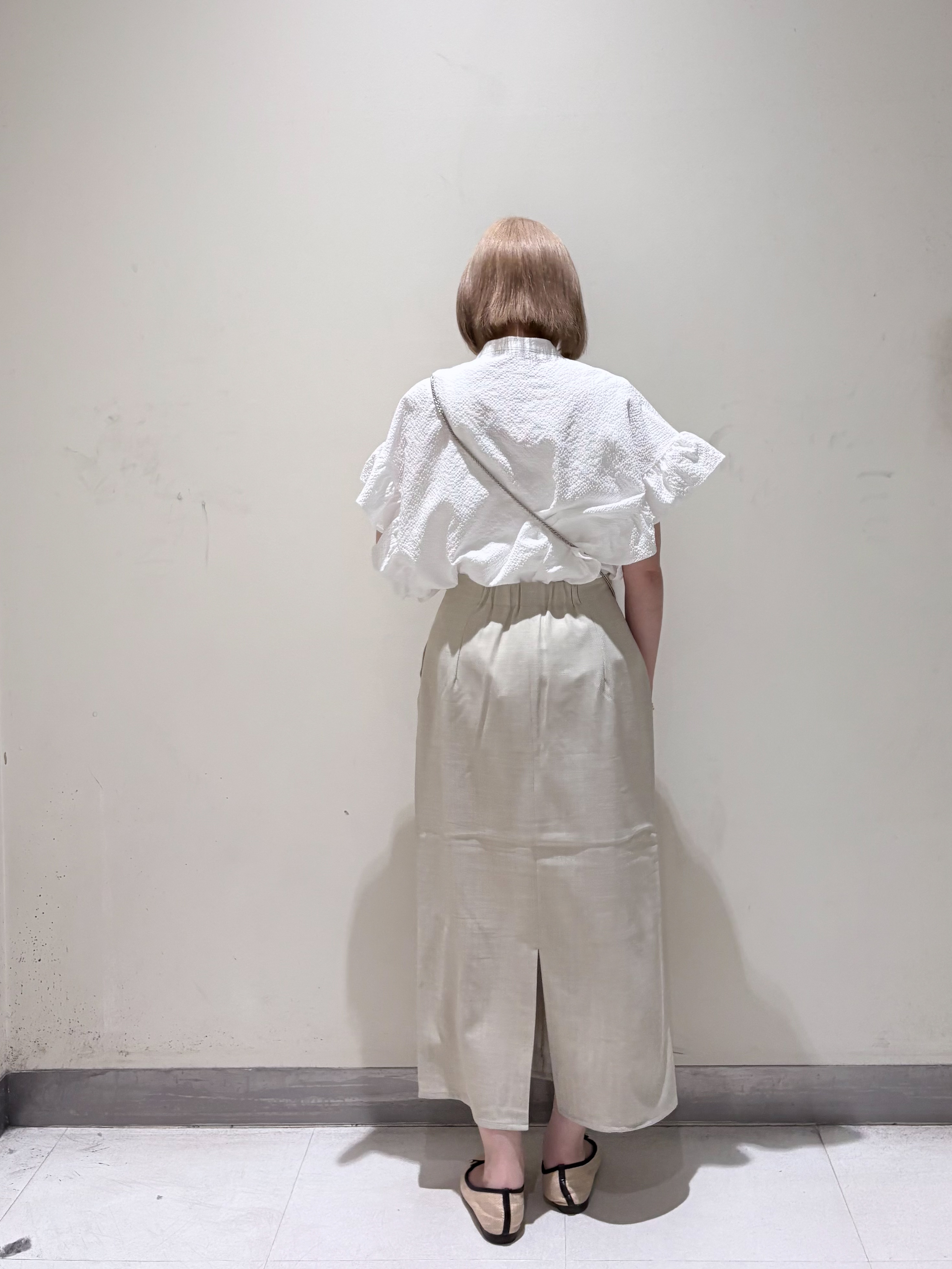 みきちぃさんの「OPAQUE.CLIP｜【UV】フリルスキッパーブラウス《洗濯機OK》」を使ったコーディネート