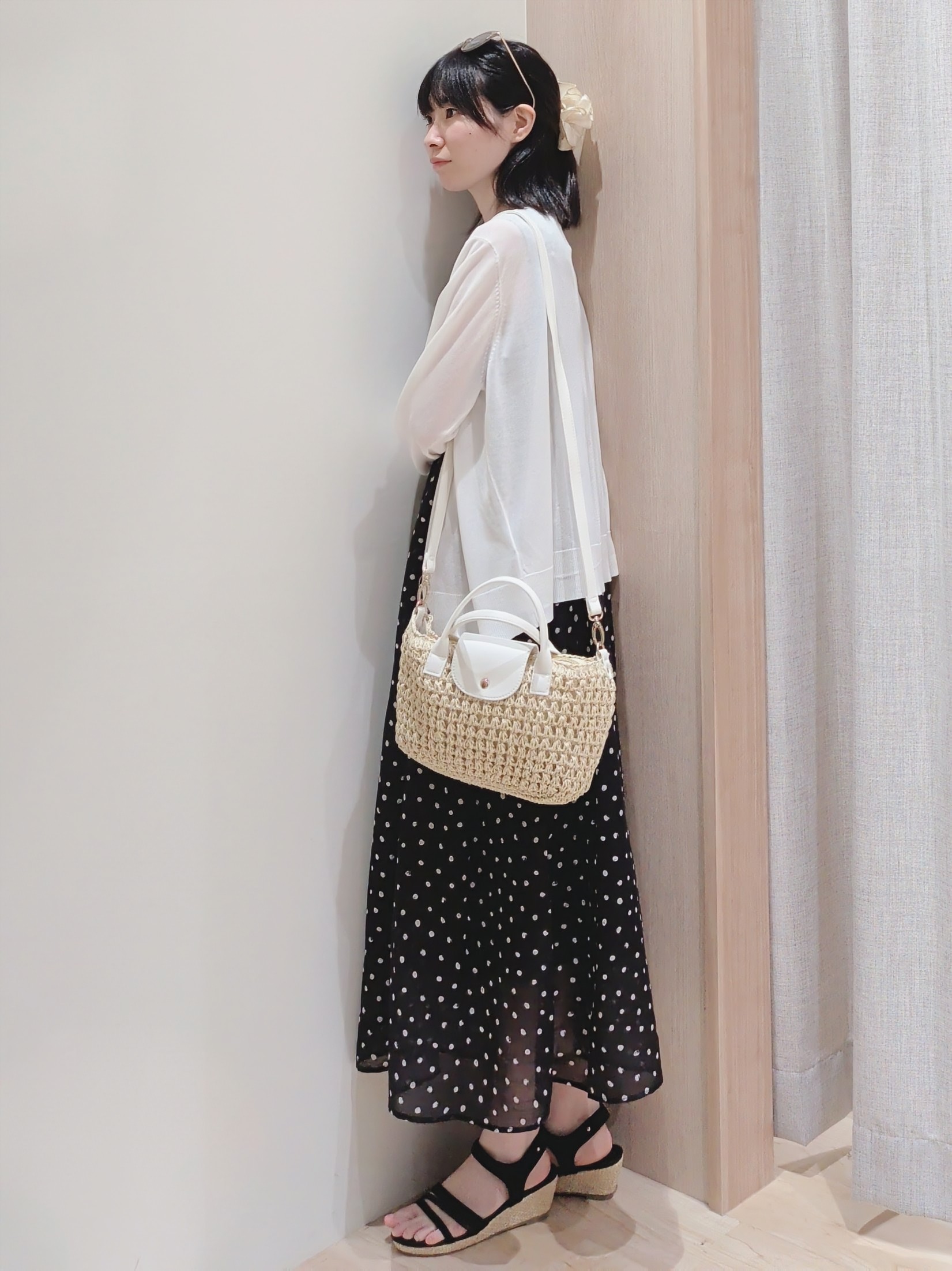 Yuiさんの「grove｜高評価！【接触冷感／UVカットetc】ベーシックショートカーディガン」を使ったコーディネート