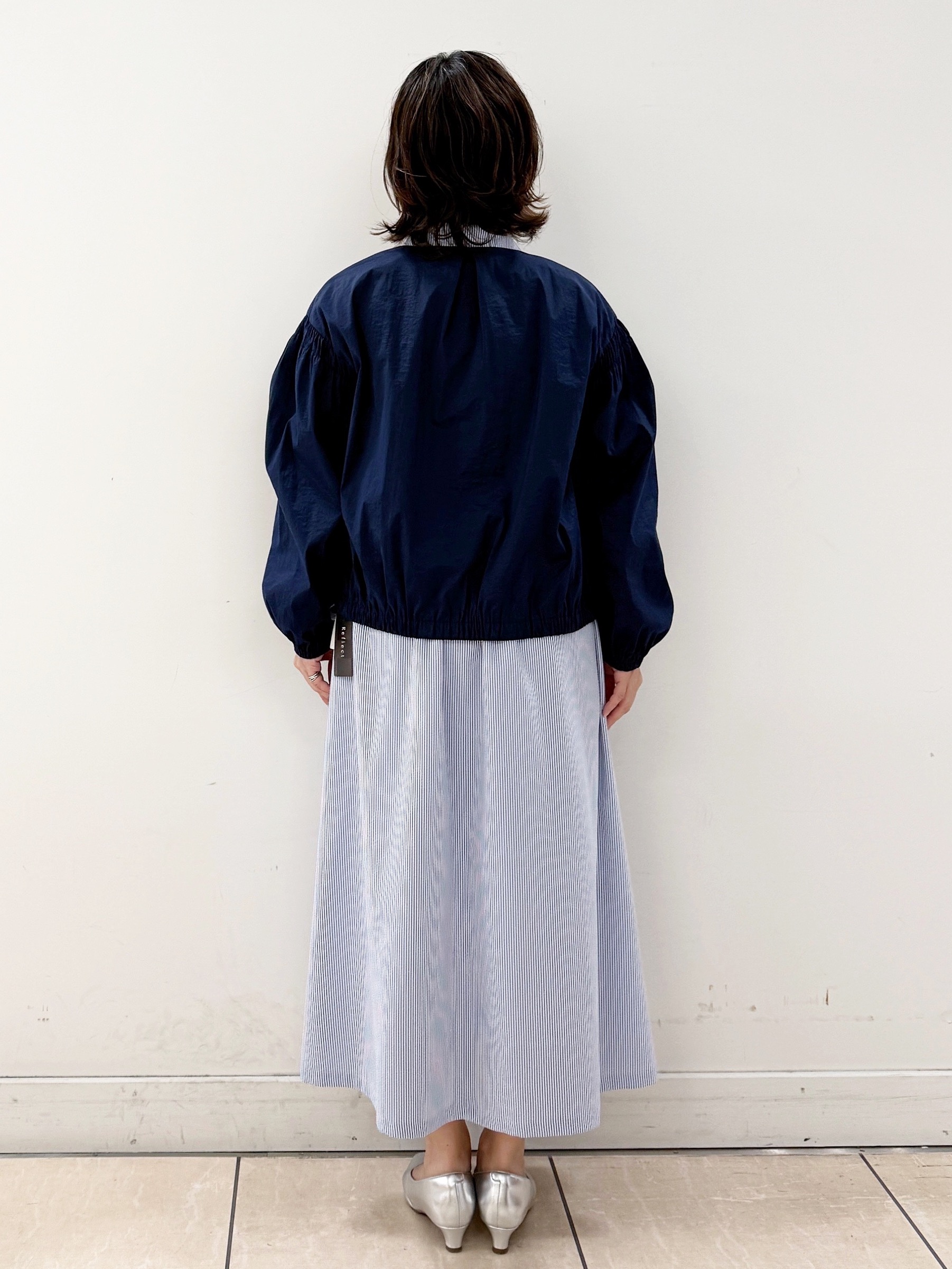 KIKIさんの「Reflect｜フロントファスナーシアーブルゾン」を使ったコーディネート