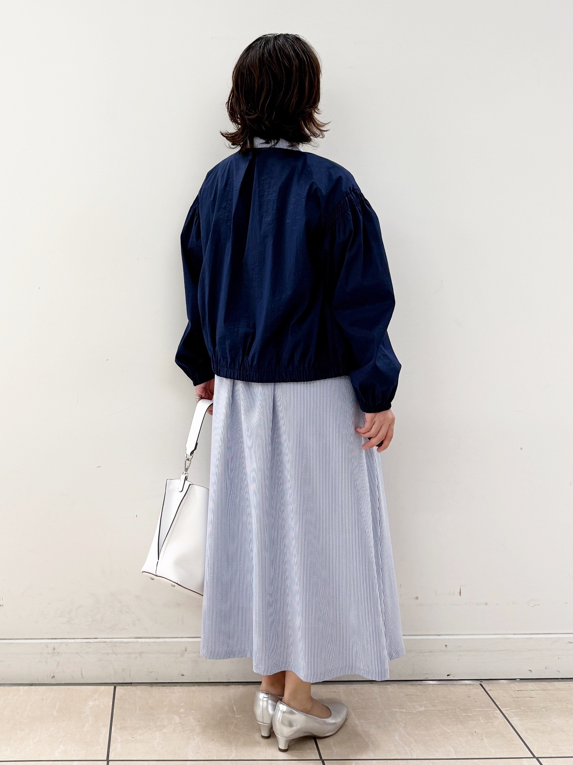 KIKIさんの「Reflect｜フロントファスナーシアーブルゾン」を使ったコーディネート