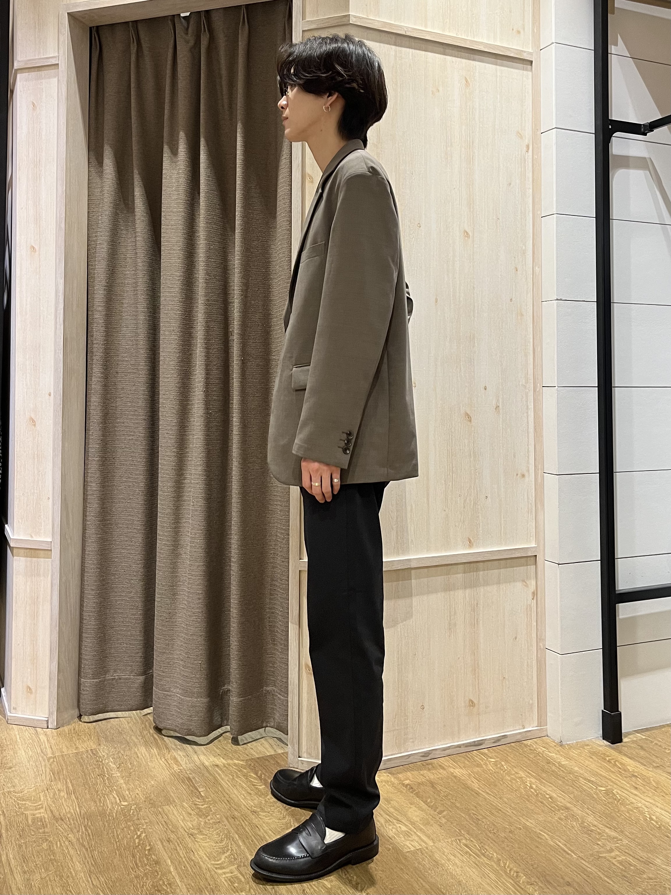 motoさんの「THE SHOP TK｜AVANT LINO リラックスジャケット セットアップ可／洗濯機OK」を使ったコーディネート