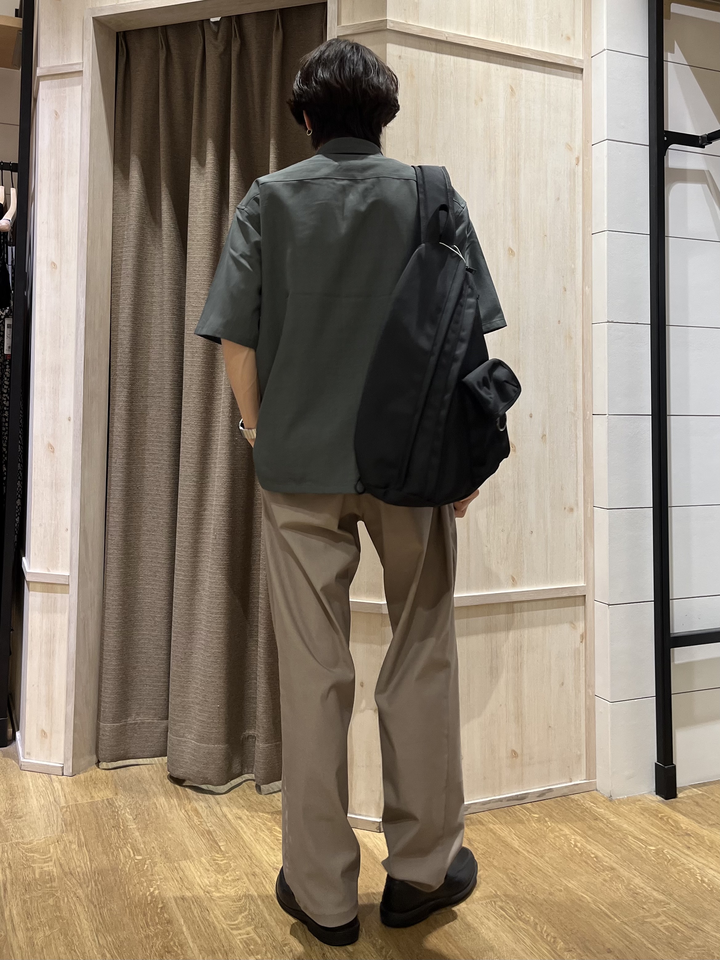 motoさんの「THE SHOP TK｜LITE TEX ダブルフラップ半袖シャツ 接触冷感/吸水速乾/UVカット/アンチピリング/イージー」を使ったコーディネート