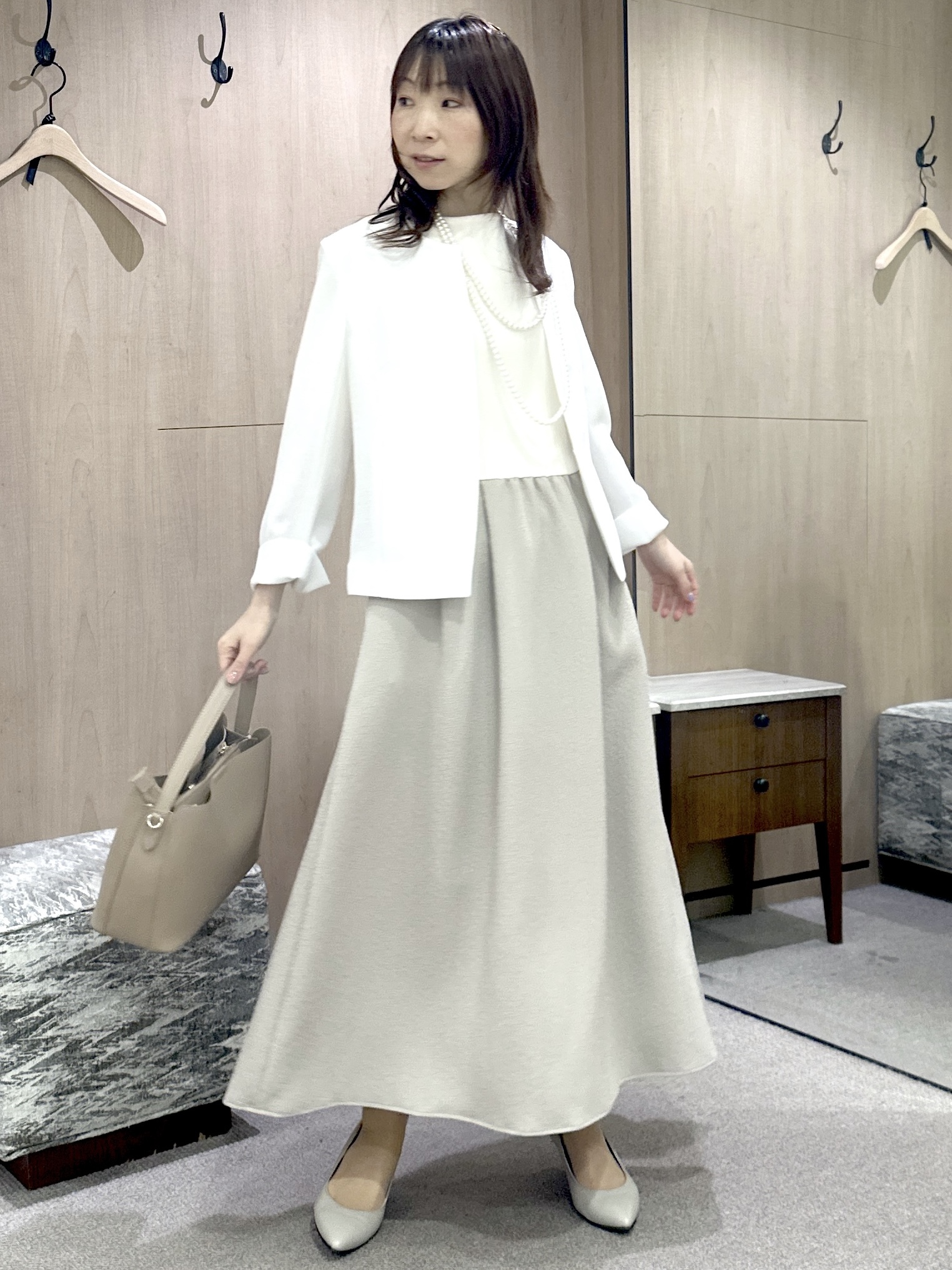 Miwaさんの「UNTITLED｜【清涼感/洗える】ミニマルシルエットジャケット」を使ったコーディネート
