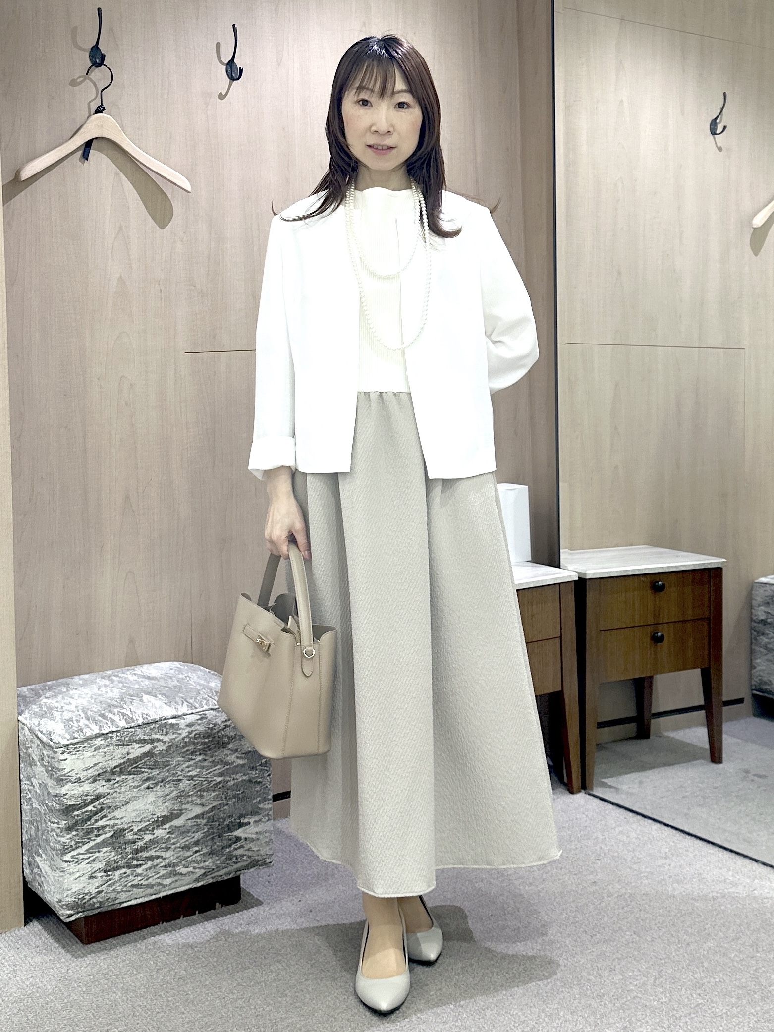 Miwaさんの「UNTITLED｜【清涼感/洗える】ミニマルシルエットジャケット」を使ったコーディネート