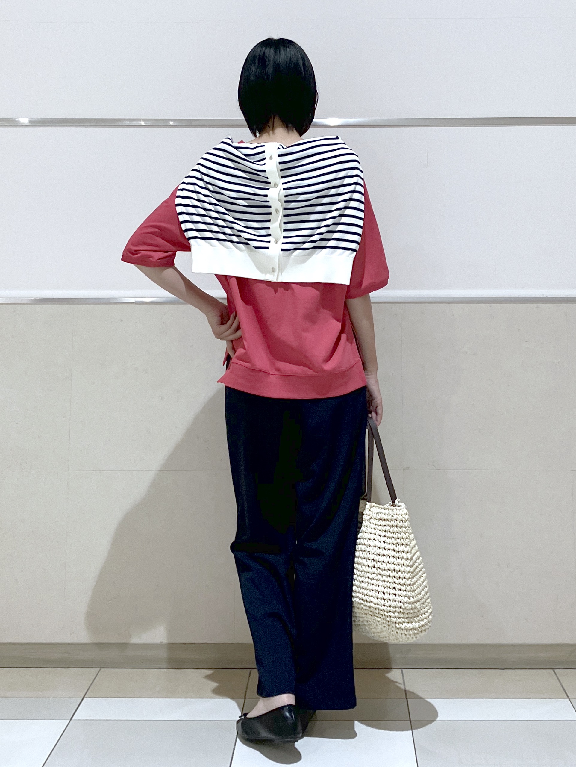 eriko さんの「Dessin｜【UVカット/接触冷感】フォルムカットソー5分袖」を使ったコーディネート