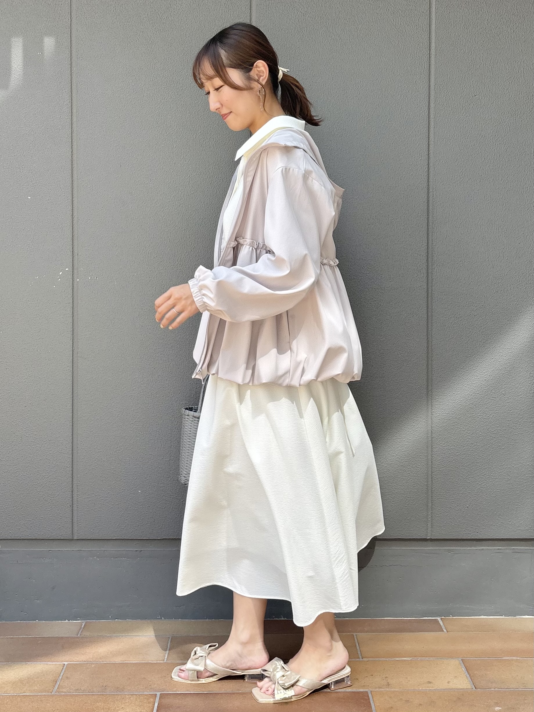 みぃさんの「Couture brooch｜【UVカット・吸水速乾・撥水加工】フリル ラッシュガード」を使ったコーディネート