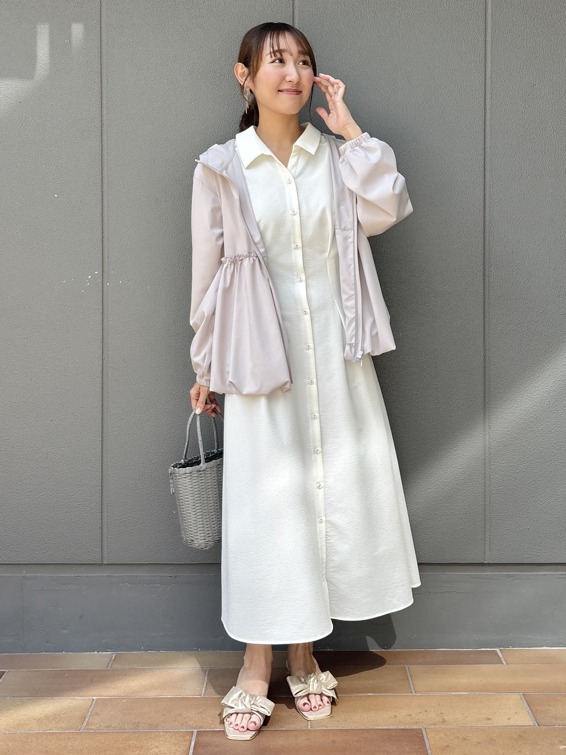 みぃさんの「Couture brooch｜【UVカット・吸水速乾・撥水加工】フリル ラッシュガード」を使ったコーディネート