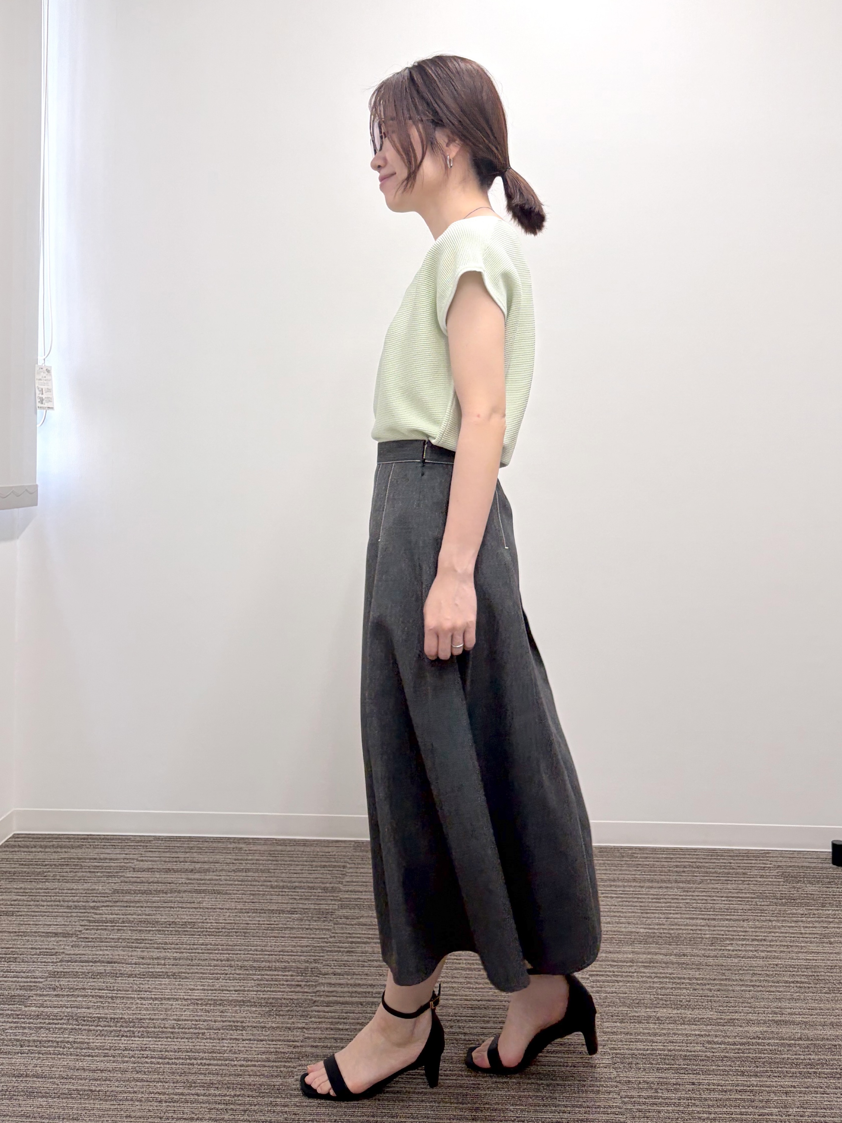 saoriさんの「ラメガーターフレンチニット」を使ったコーディネート