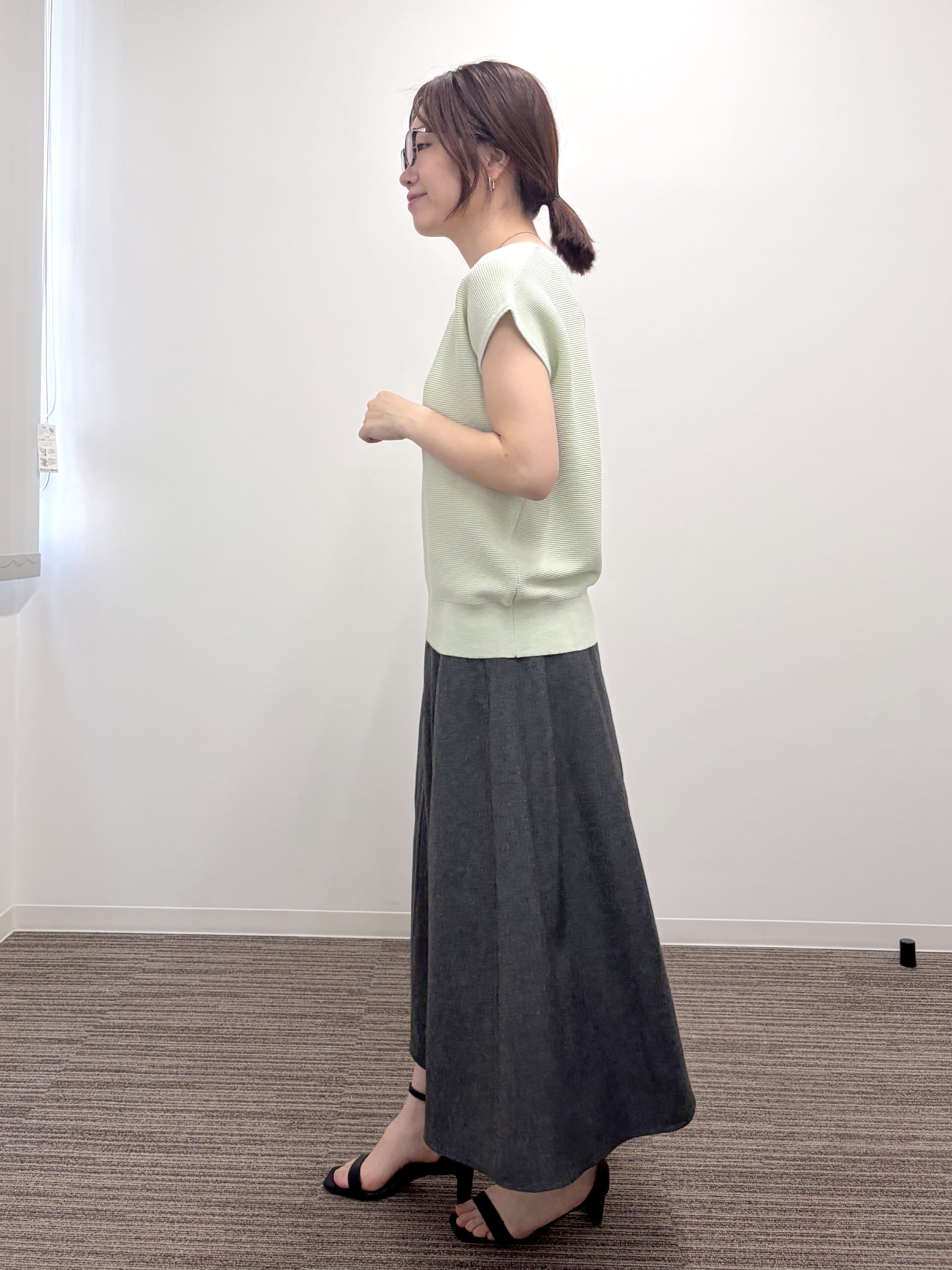 saoriさんの「ラメガーターフレンチニット」を使ったコーディネート