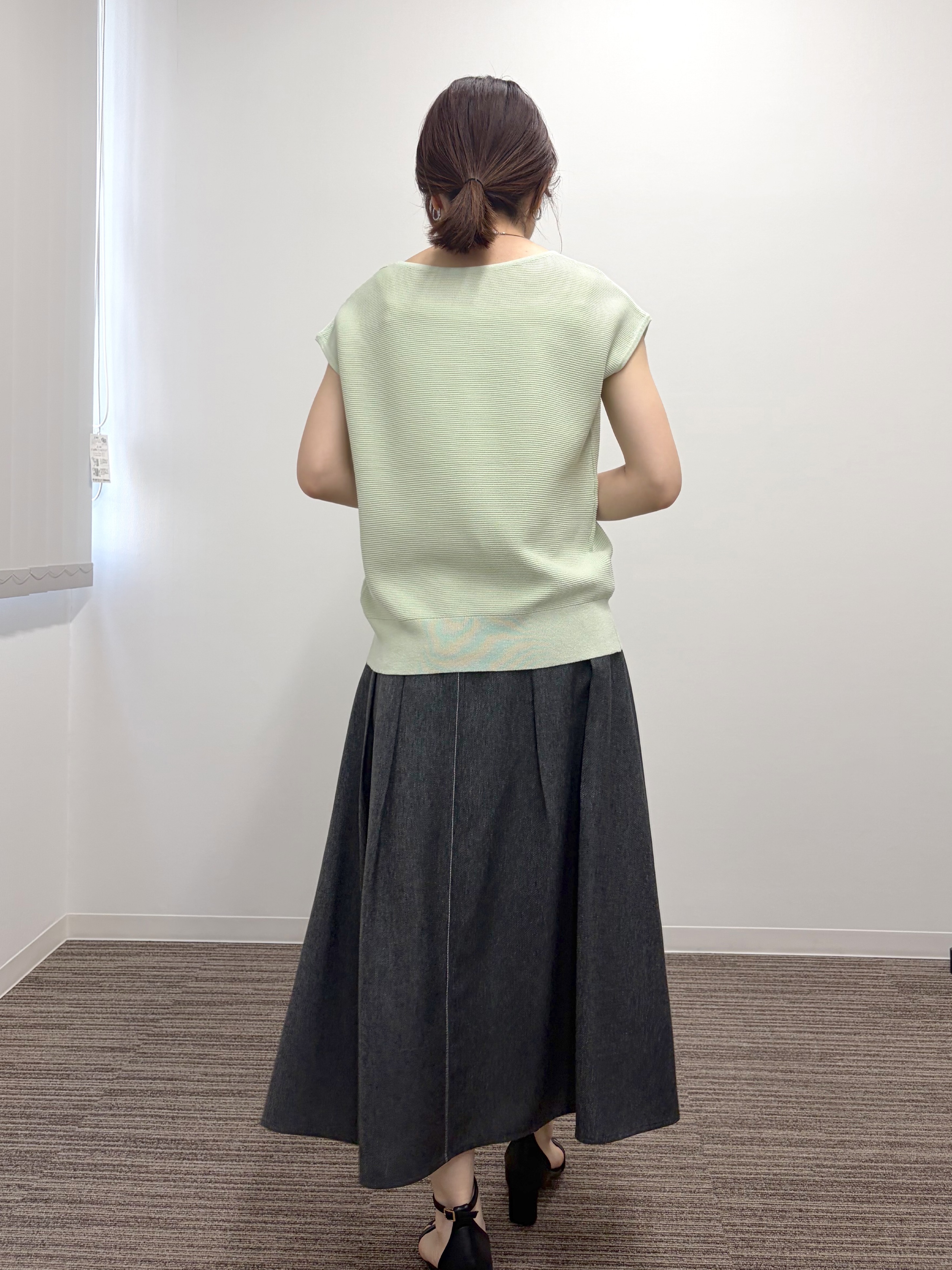 saoriさんの「ラメガーターフレンチニット」を使ったコーディネート
