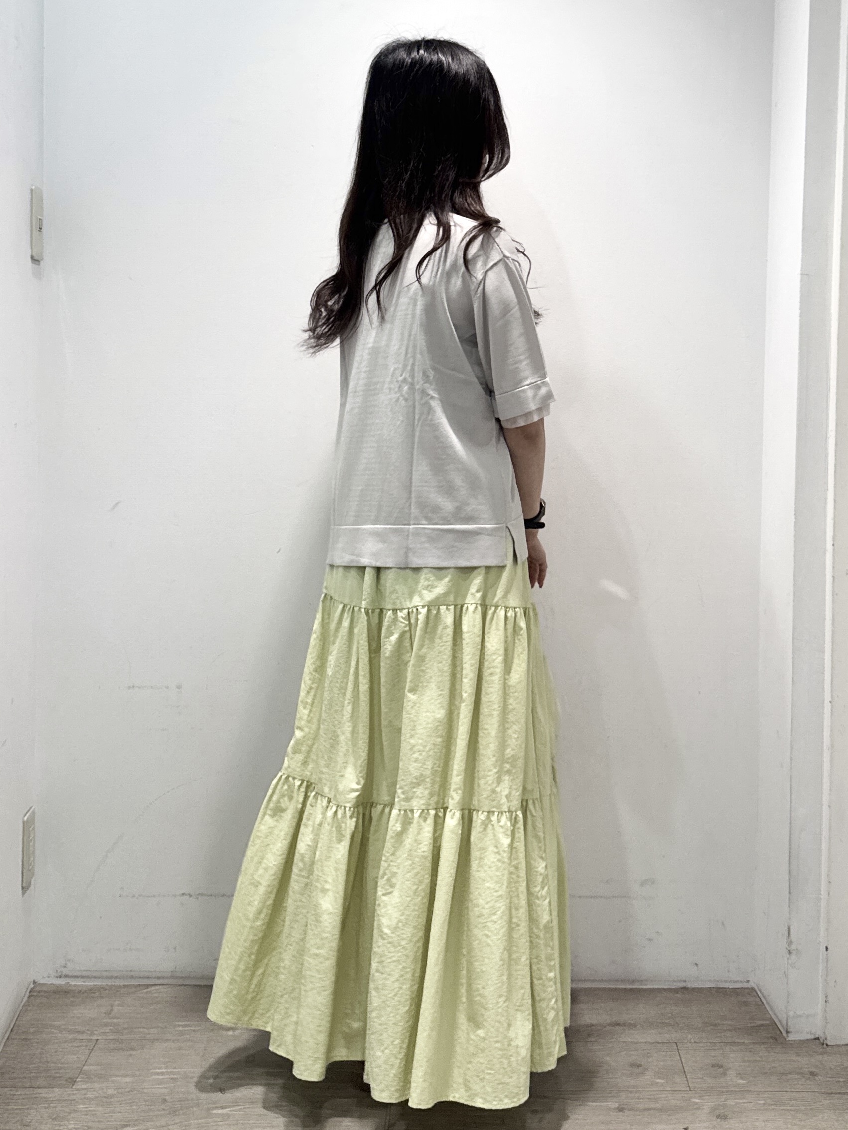 yuicciさんの「OPAQUE.CLIP｜【UV／接触冷感／抗ピル】シアー＆レイヤード風さらりニット《洗濯機OK》」を使ったコーディネート
