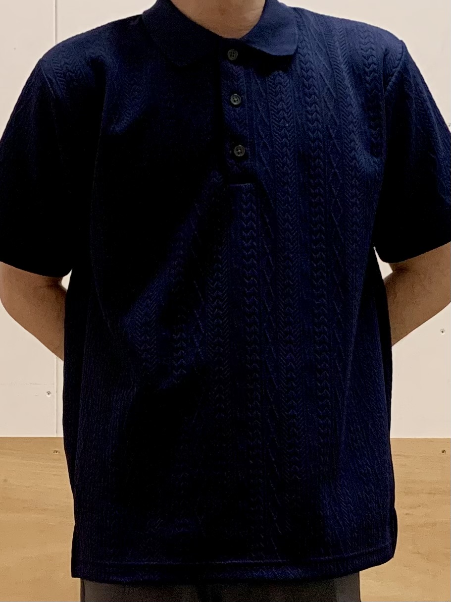 MATUさんの「THE SHOP TK｜【シンプルすぎない大人の表情】ケーブルフクレポロシャツ 吸水速乾/UVケア/洗濯機OK」を使ったコーディネート