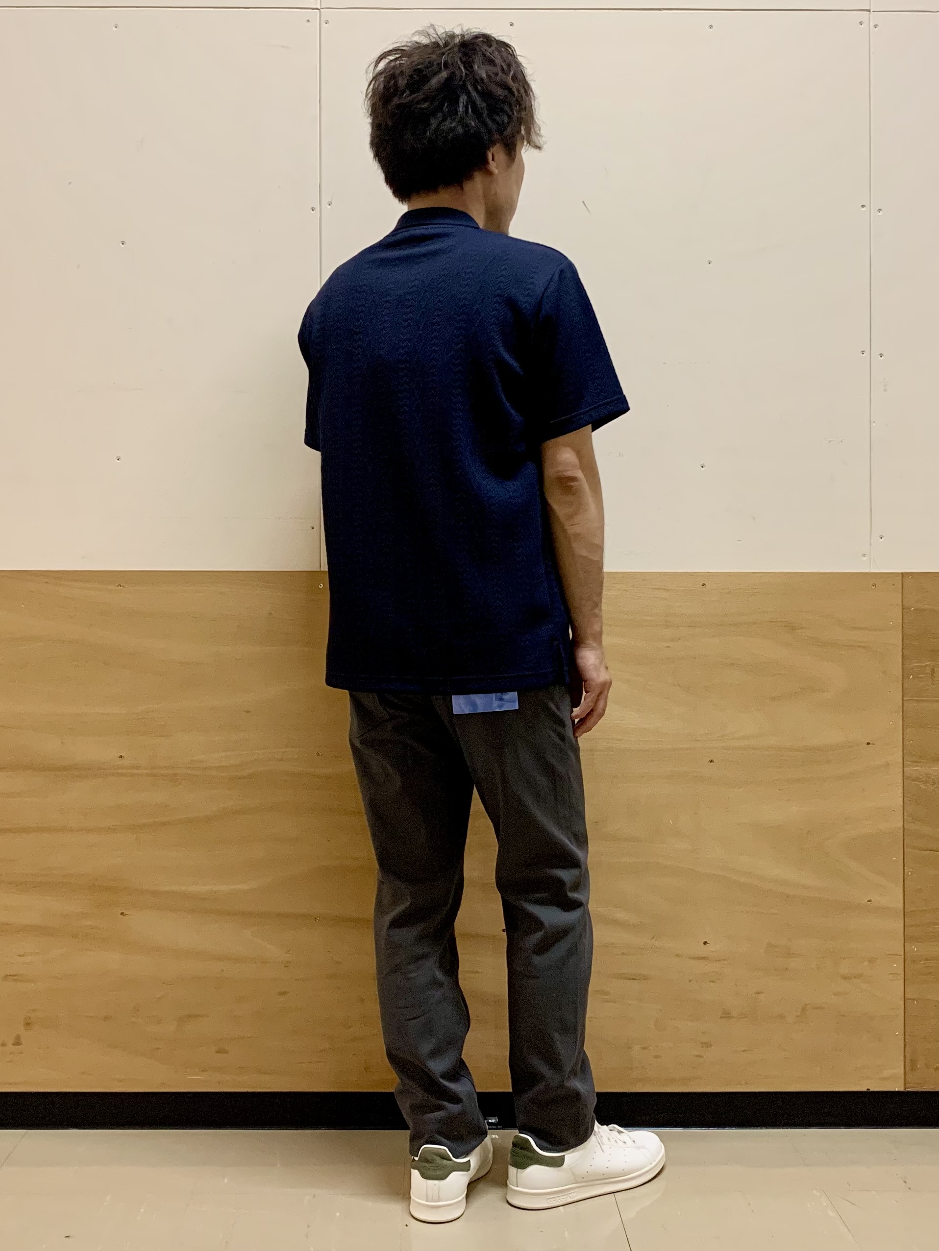 MATUさんの「THE SHOP TK｜【シンプルすぎない大人の表情】ケーブルフクレポロシャツ 吸水速乾/UVケア/洗濯機OK」を使ったコーディネート