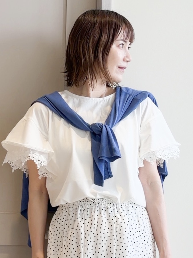 yamakoさんの「grove｜高評価！【接触冷感／UVカットetc】ベーシックショートカーディガン」を使ったコーディネート