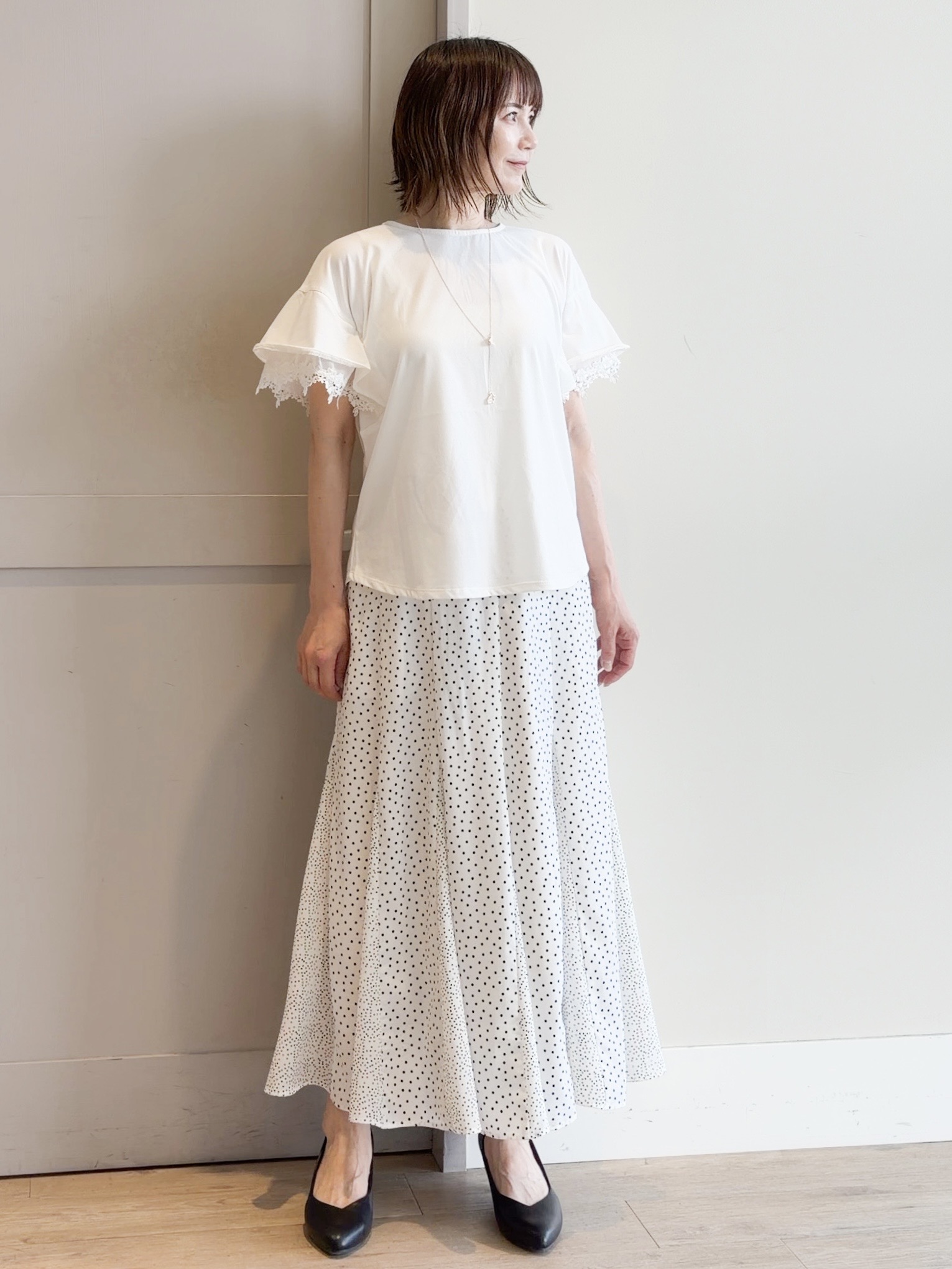 yamakoさんの「grove｜高評価！【接触冷感／UVカットetc】ベーシックショートカーディガン」を使ったコーディネート
