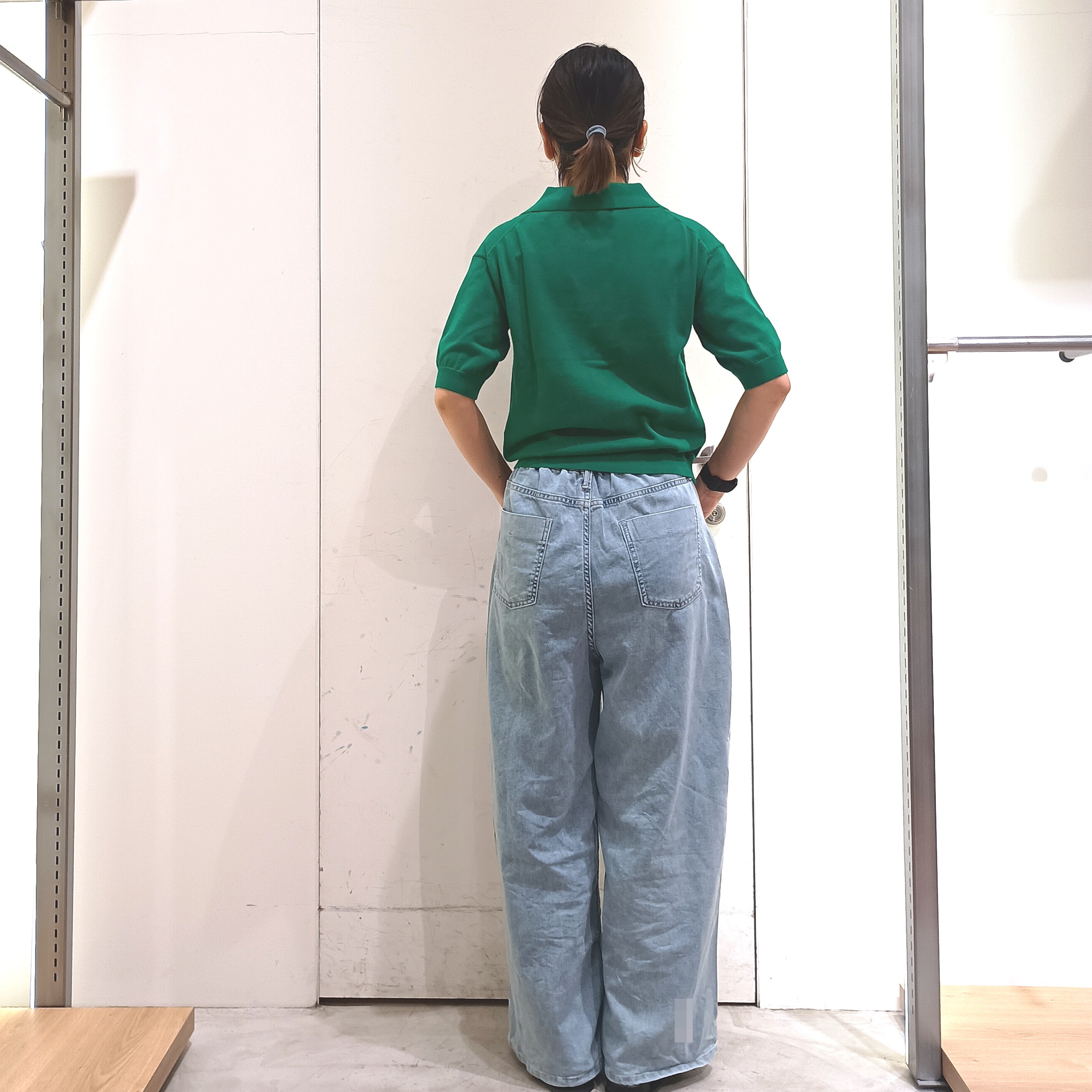 shinkoさんの「OPAQUE.CLIP｜ビッグポロ衿ニット【洗濯機OK】」を使ったコーディネート