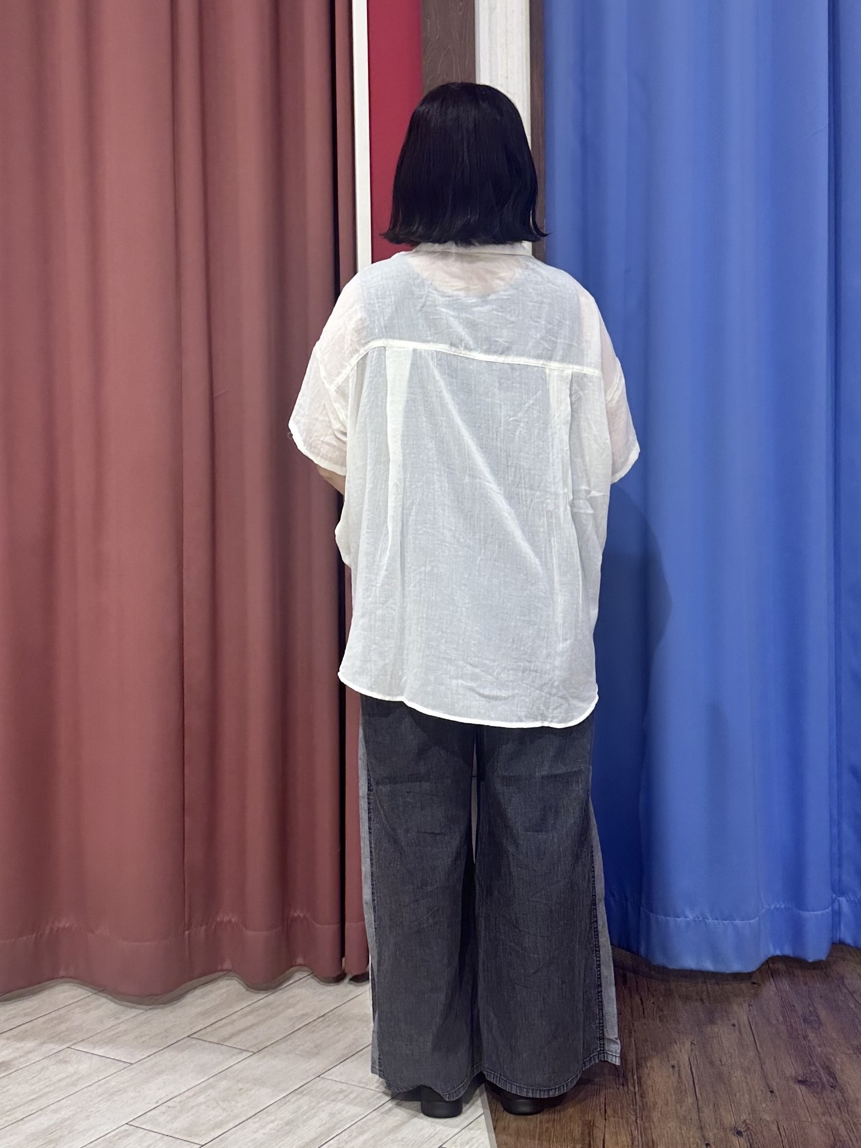 Meeさんの「SHOO･LA･RUE｜【前後2WAY/洗濯機可/S-LL】毎日のお供に ランダムテレコタンクトップ」を使ったコーディネート