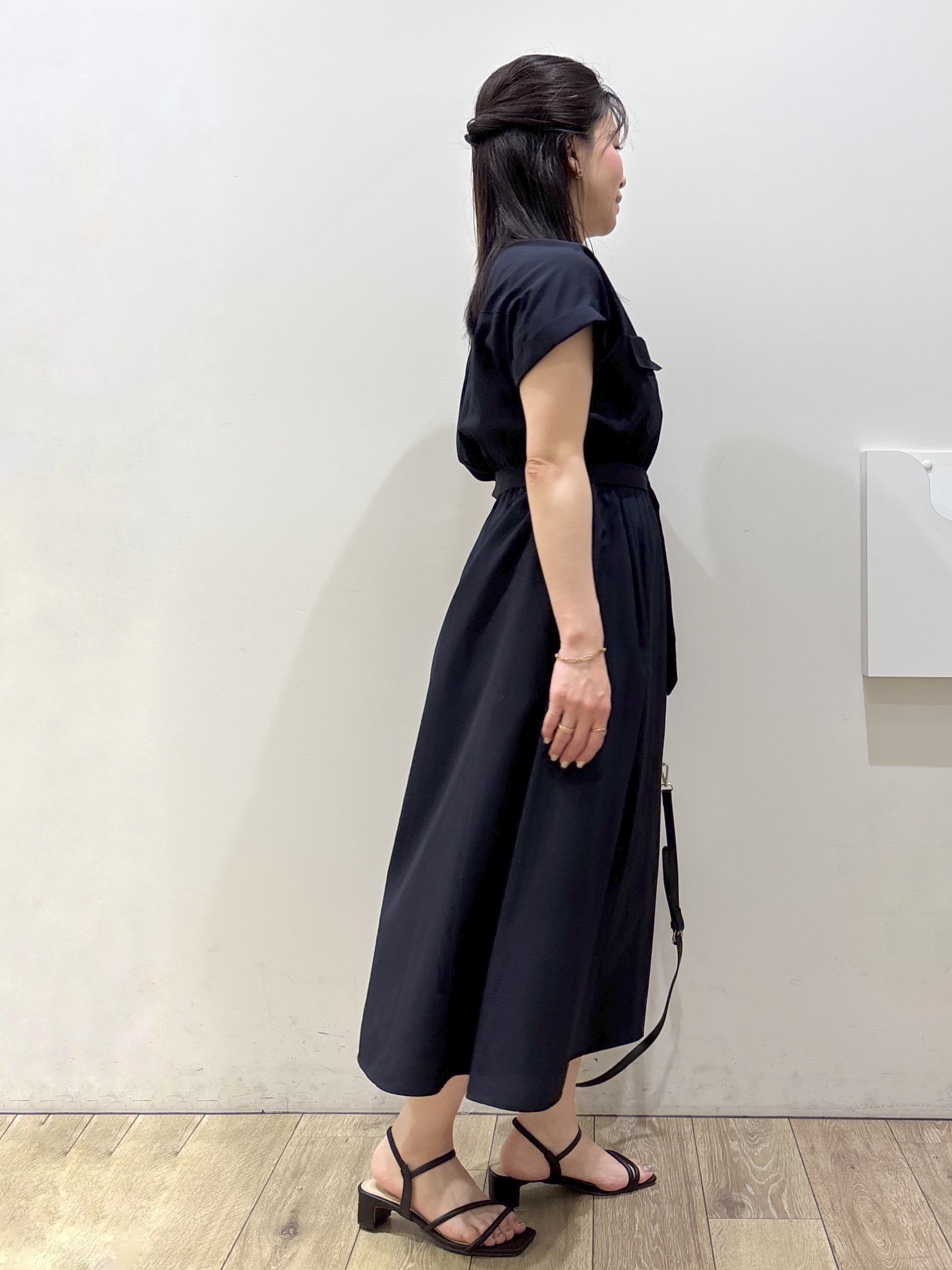mameさんの「index｜ダブルポケットスキッパーワンピース【防シワ／洗濯機OK】《XS～3L／6col》」を使ったコーディネート